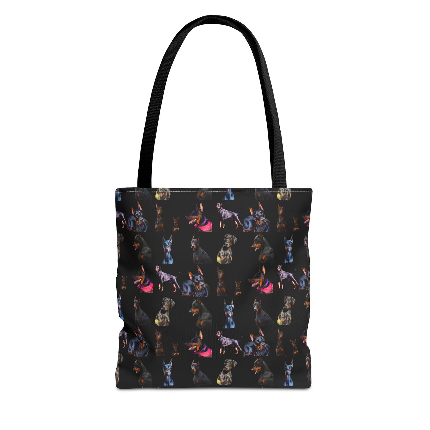 Edition 7 Doberman Model Pattern Black Tote Bag