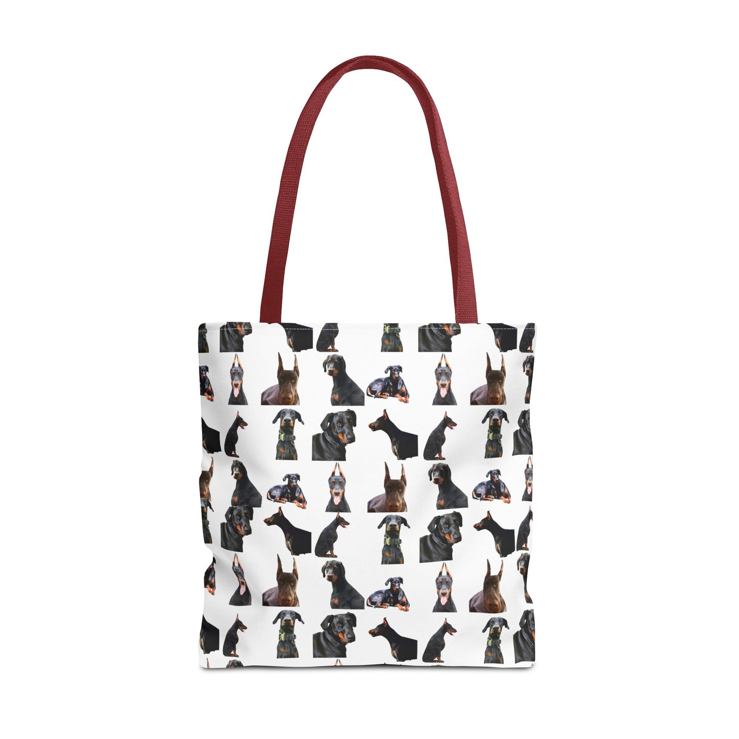 Edition 6 Doberman Model Pattern White Tote Bag