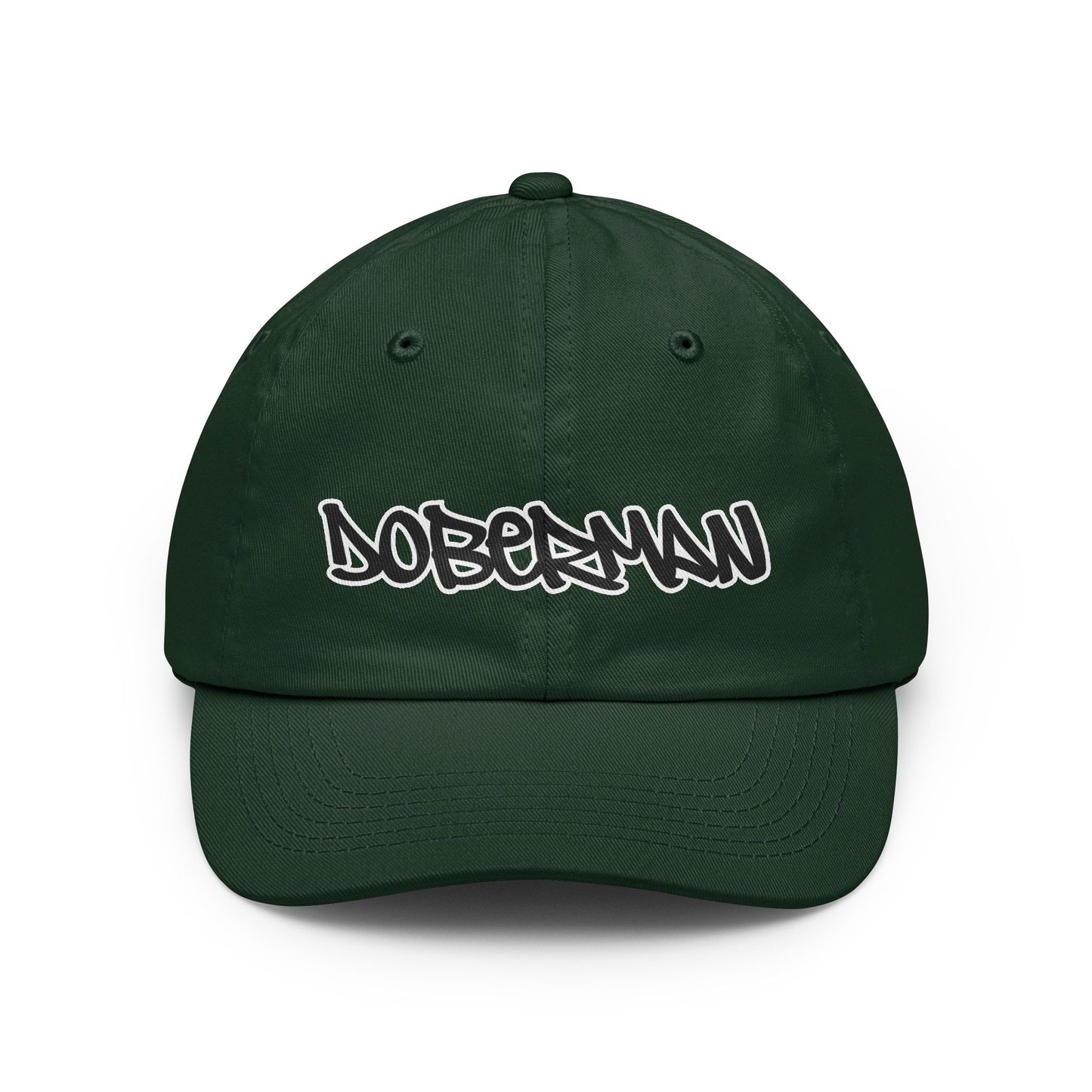 Doberman 1 Script Baseball Cap