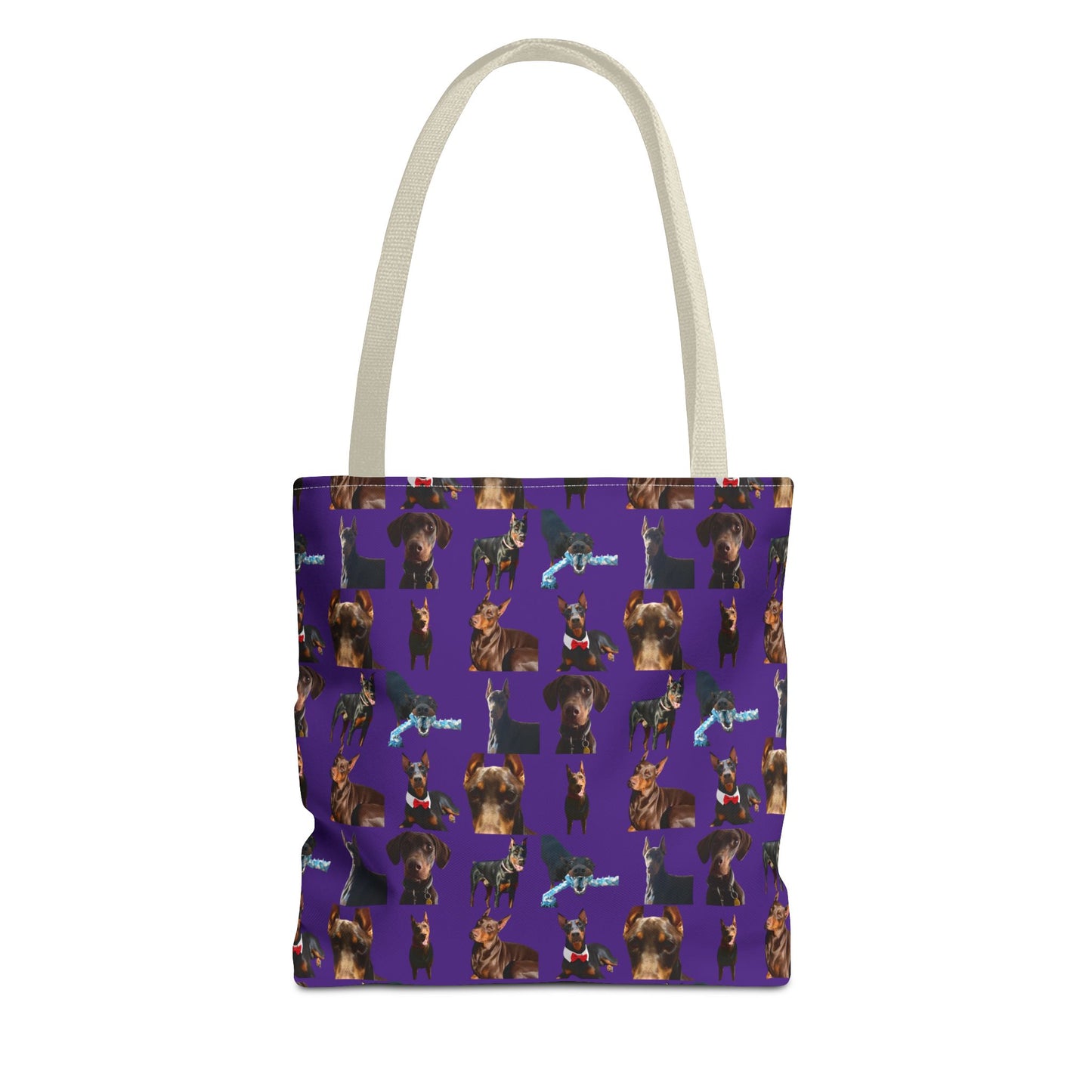 Edition 1 Doberman Model Pattern Purple Tote Bag