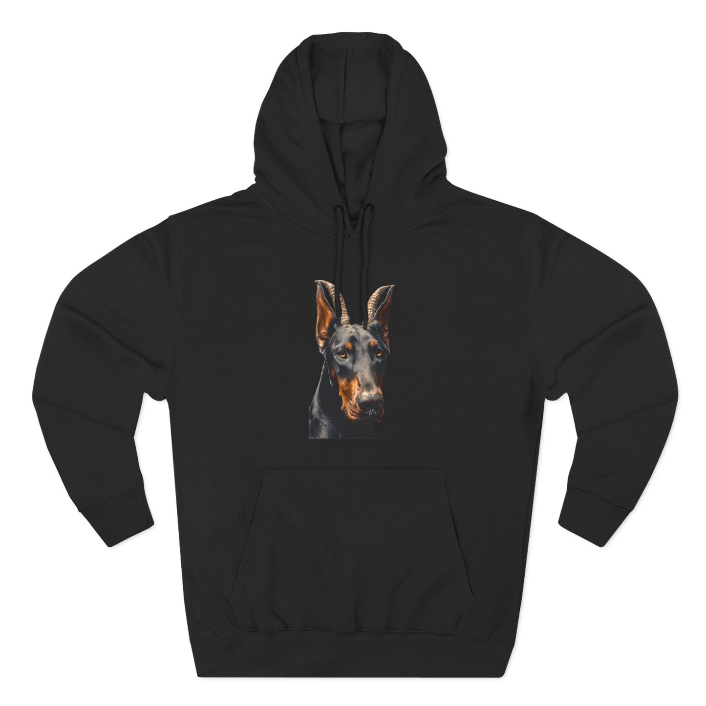 Doberman Goat 2 Fleece Hoodie