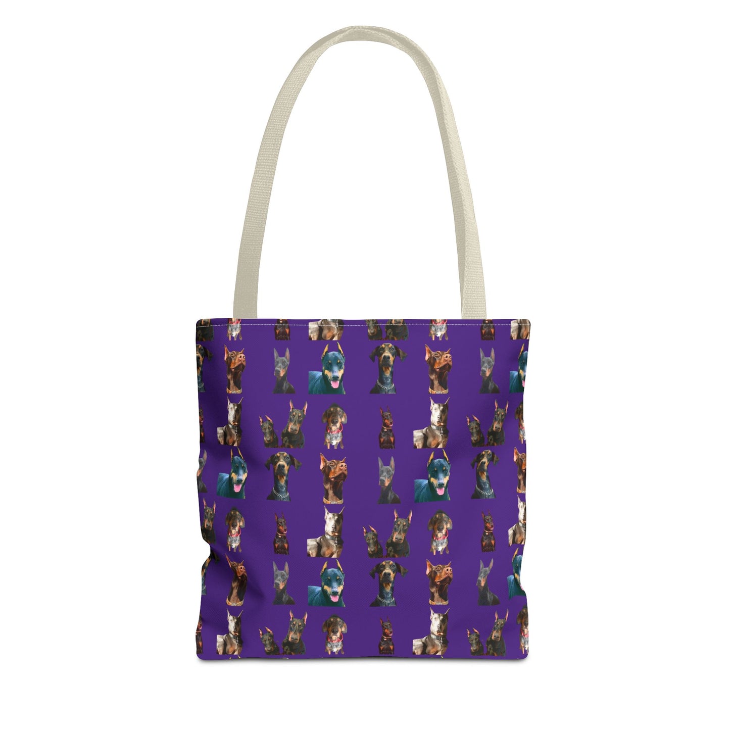 Edition 4 Doberman Model Pattern Purple Tote Bag