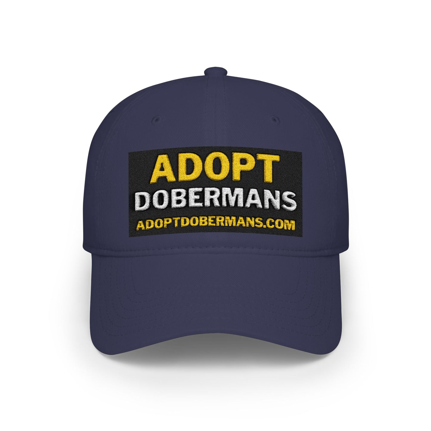 Adopt Dobermans 1 Low Profile Baseball Cap — Rescue Dog Awareness Hat