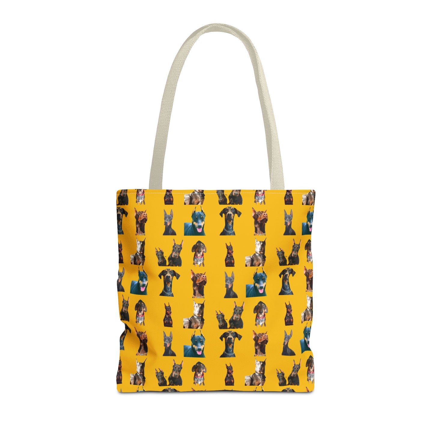 Edition 4 Doberman Model Pattern Yellow Tote Bag