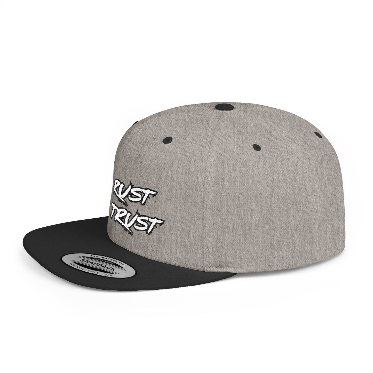 Rust 1 Embroidered Flat Bill Snapback