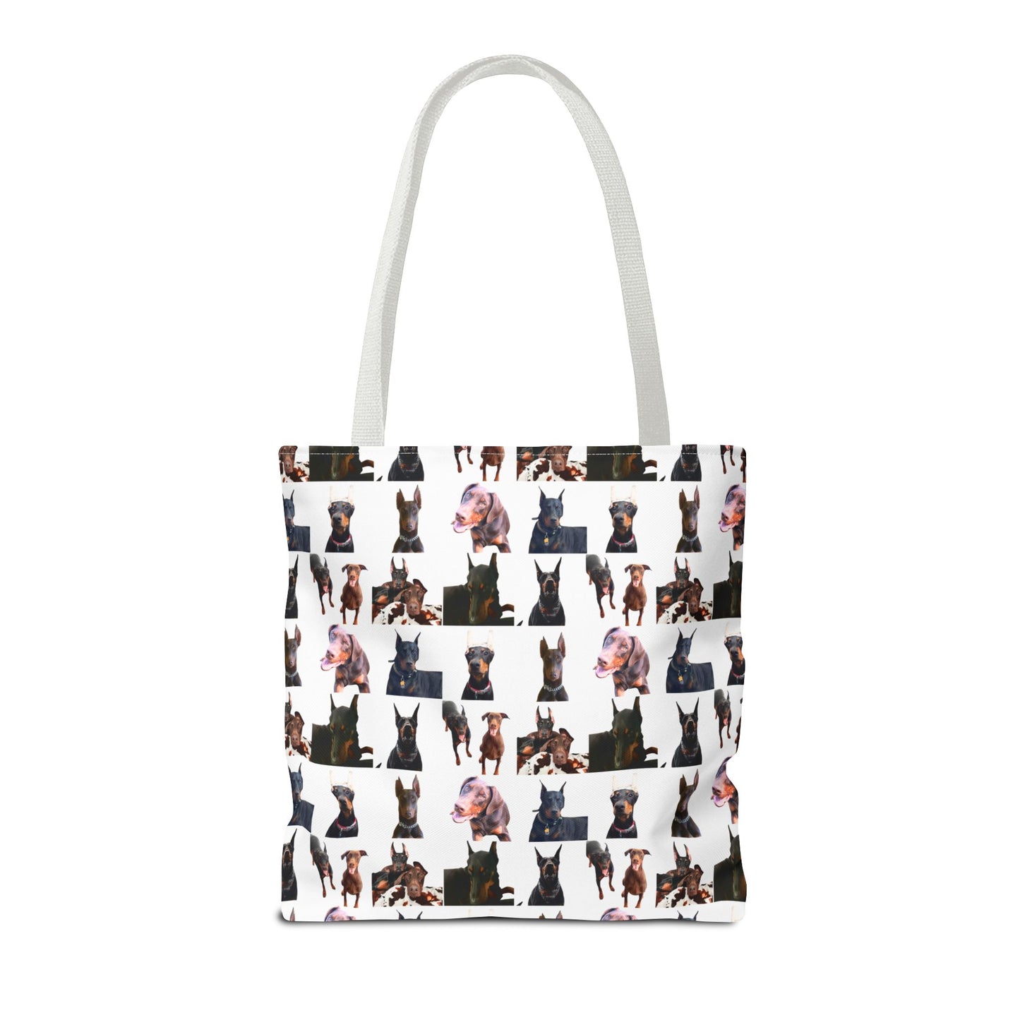 Edition 10 Doberman Model Pattern White Tote Bag
