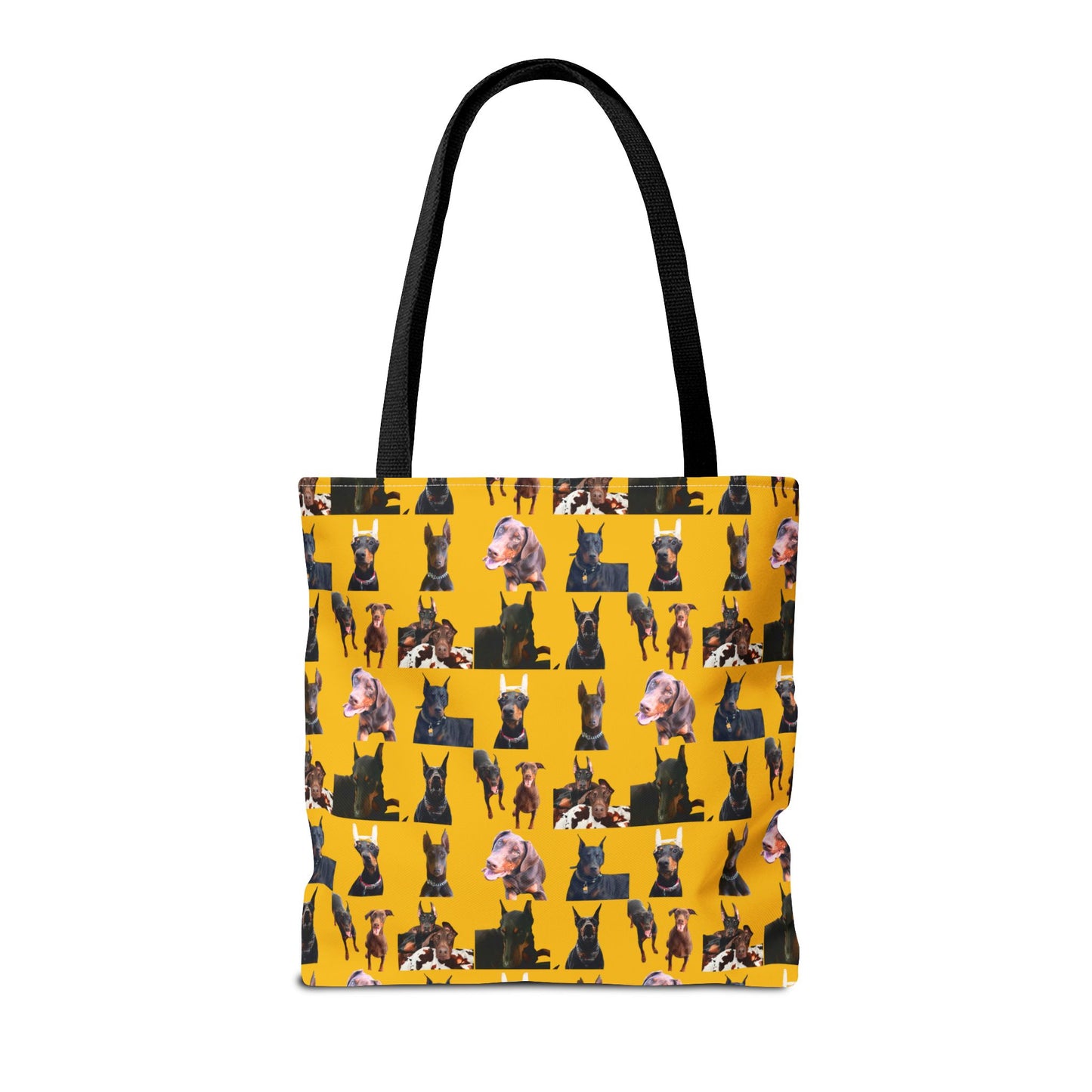 Edition 10 Doberman Model Pattern Yellow Tote Bag
