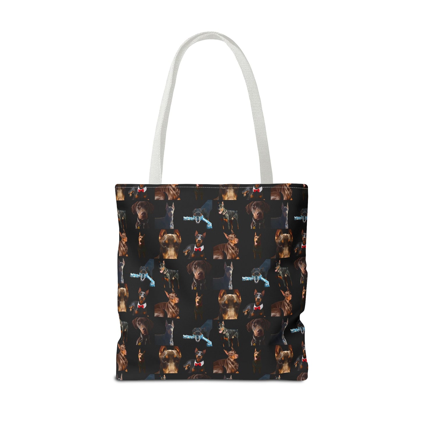 Edition 1 Doberman Model Pattern Black Tote Bag