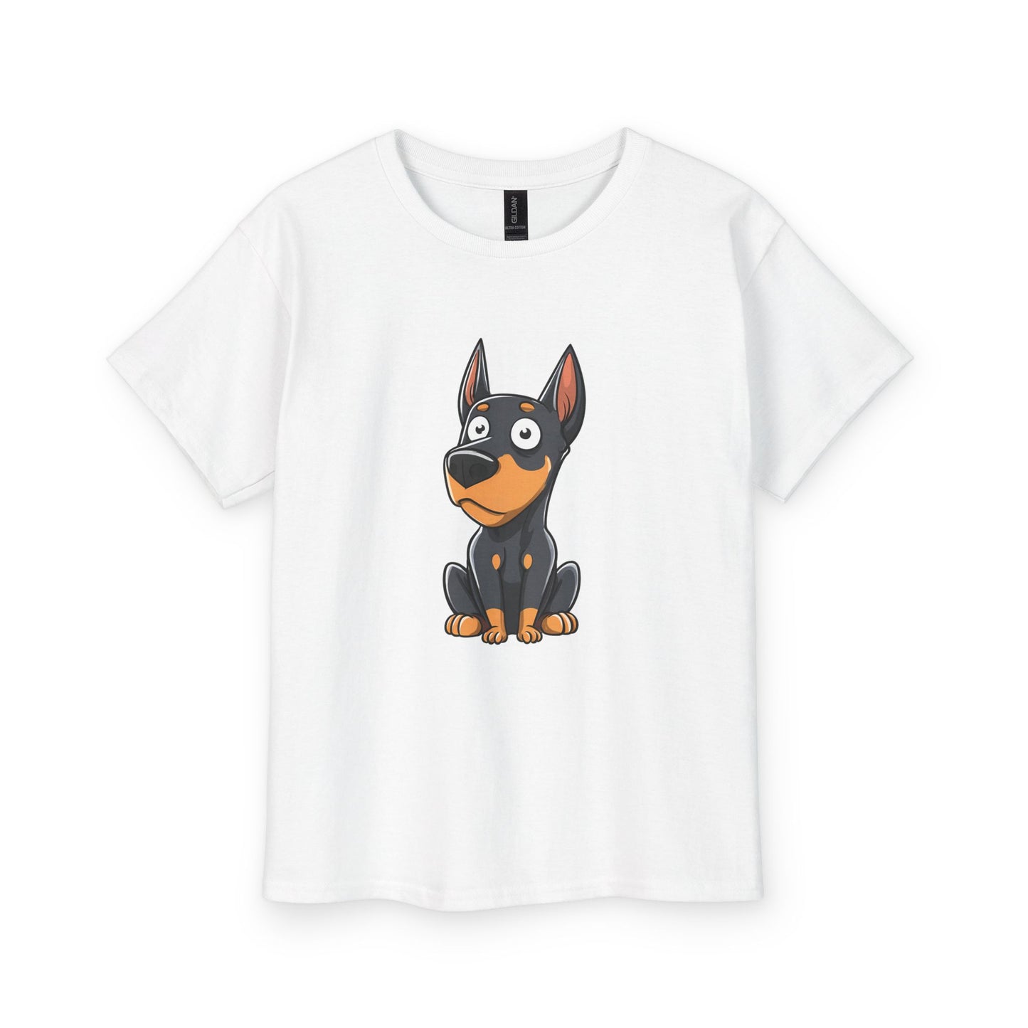 Kids Tee — Cute Doberman Puppy 2 Graphic