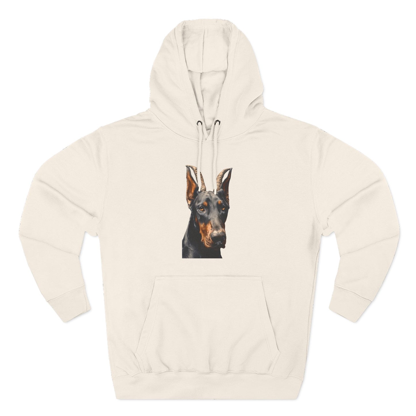 Doberman Goat 2 Fleece Hoodie