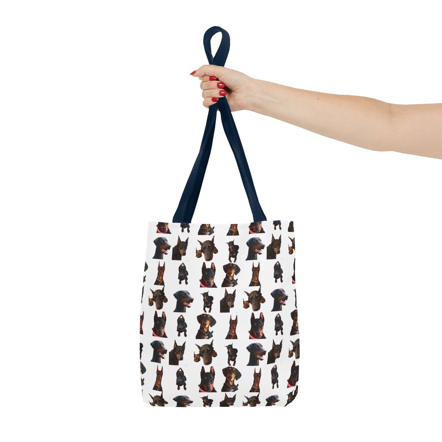 Edition 2 Doberman Model Pattern White Tote Bag