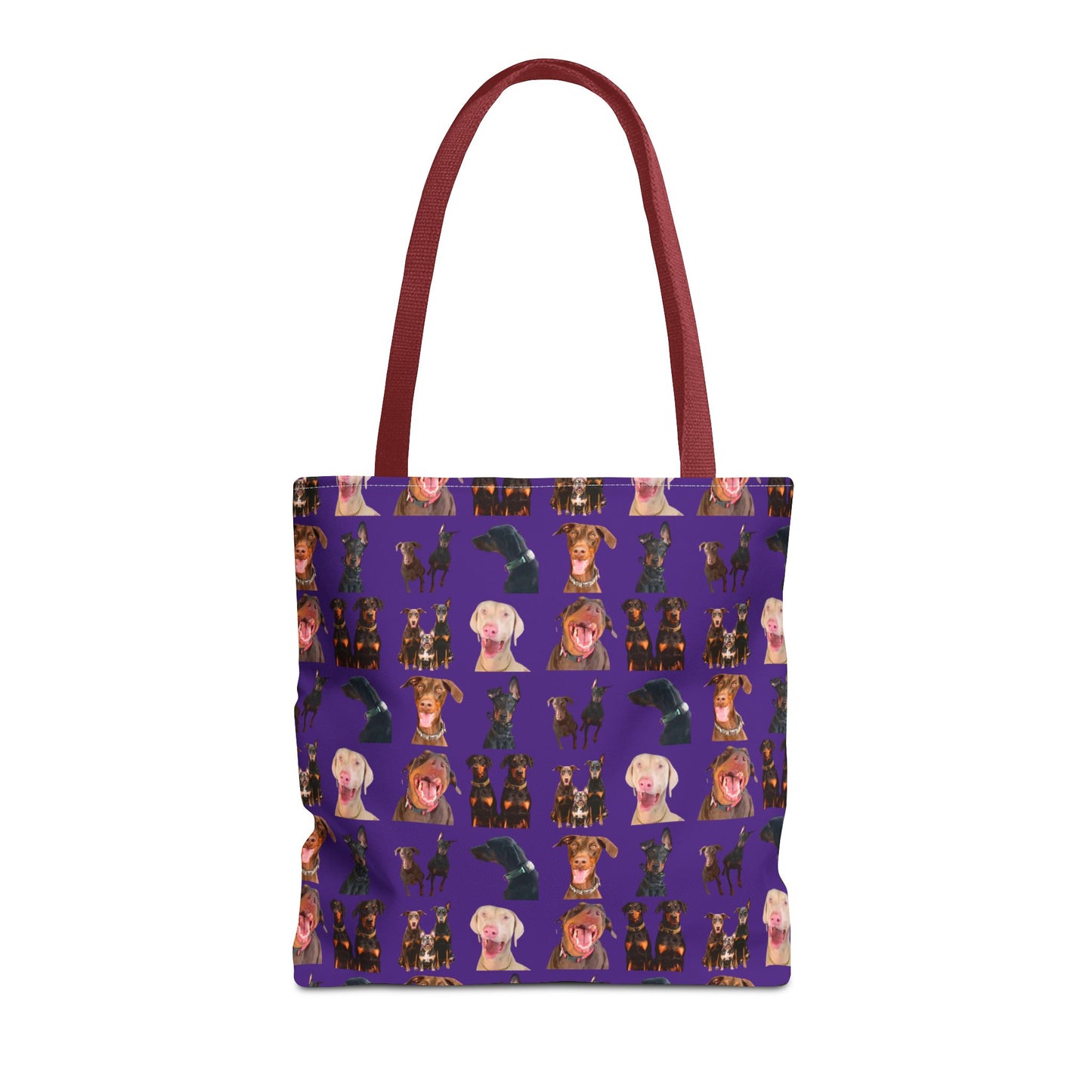 Edition 9 Doberman Model Pattern Purple Tote Bag