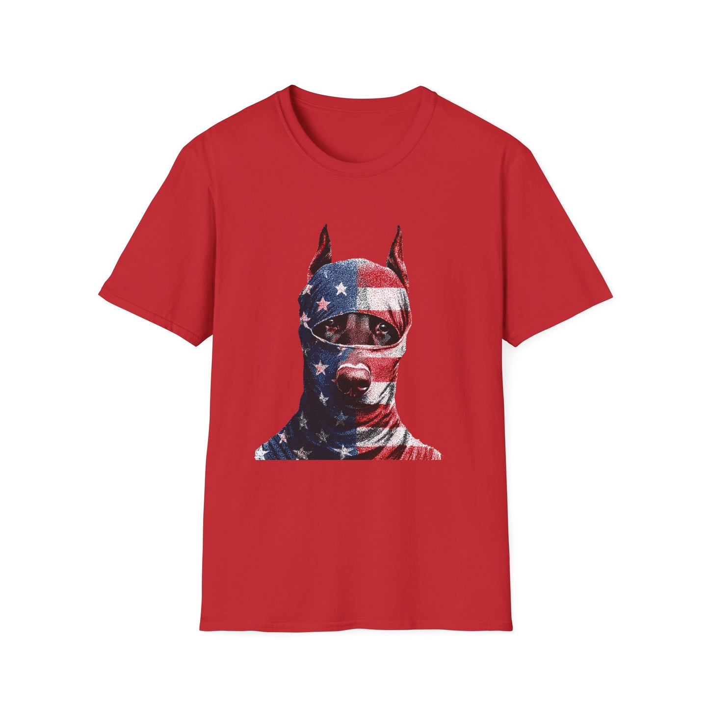 Doberman 2 Portrait T‑Shirt