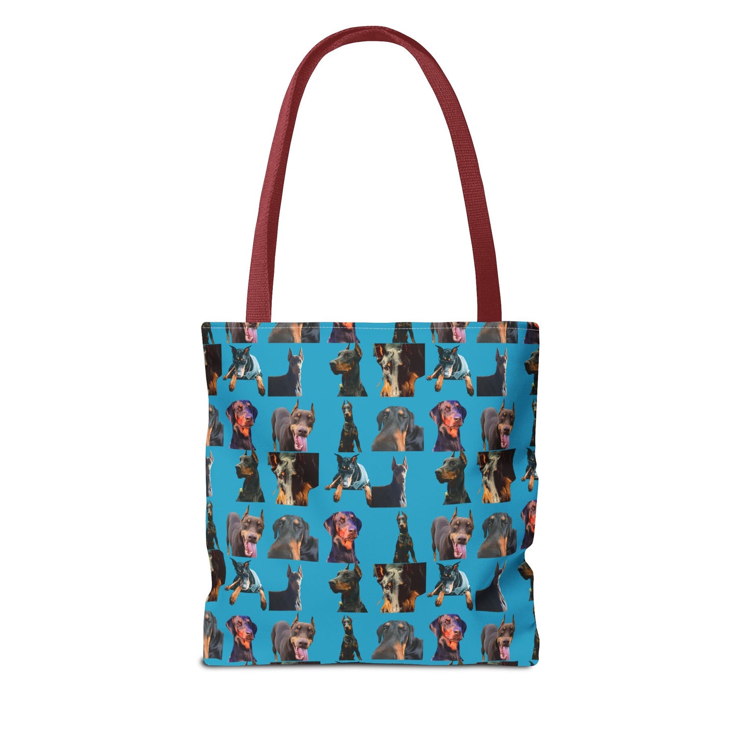 Edition 3 Doberman Model Pattern Turquoise Tote Bag