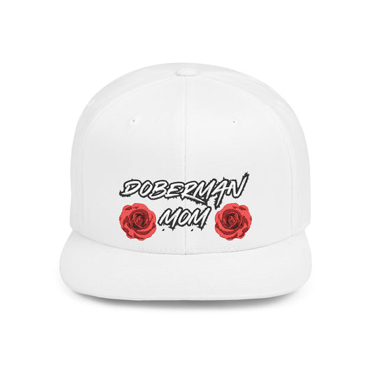 Mom 1 Embroidered Flat Bill Snapback