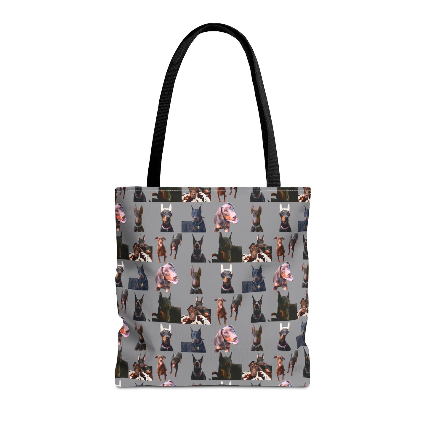 Edition 10 Doberman Model Pattern Gray Tote Bag