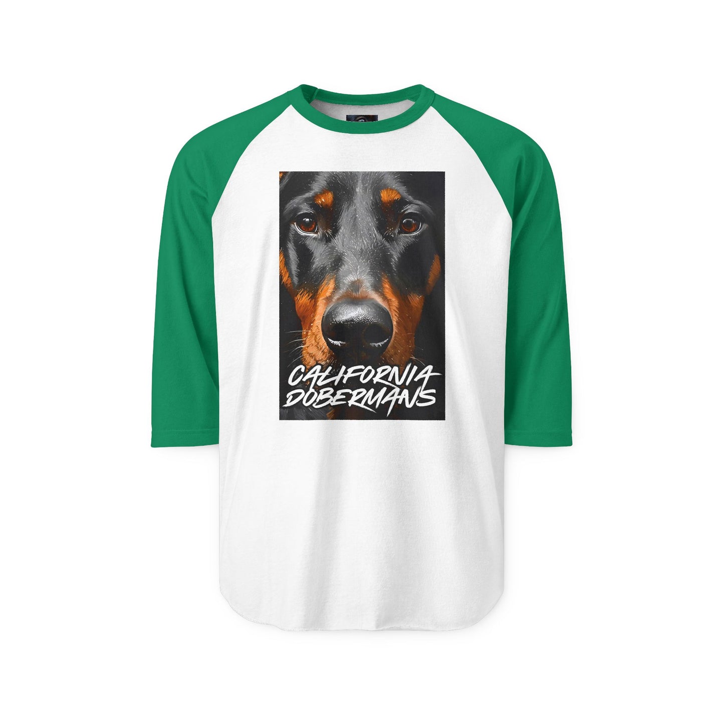 Doberman California 1 Unisex Three-Quarter Sleeve Raglan Shirt