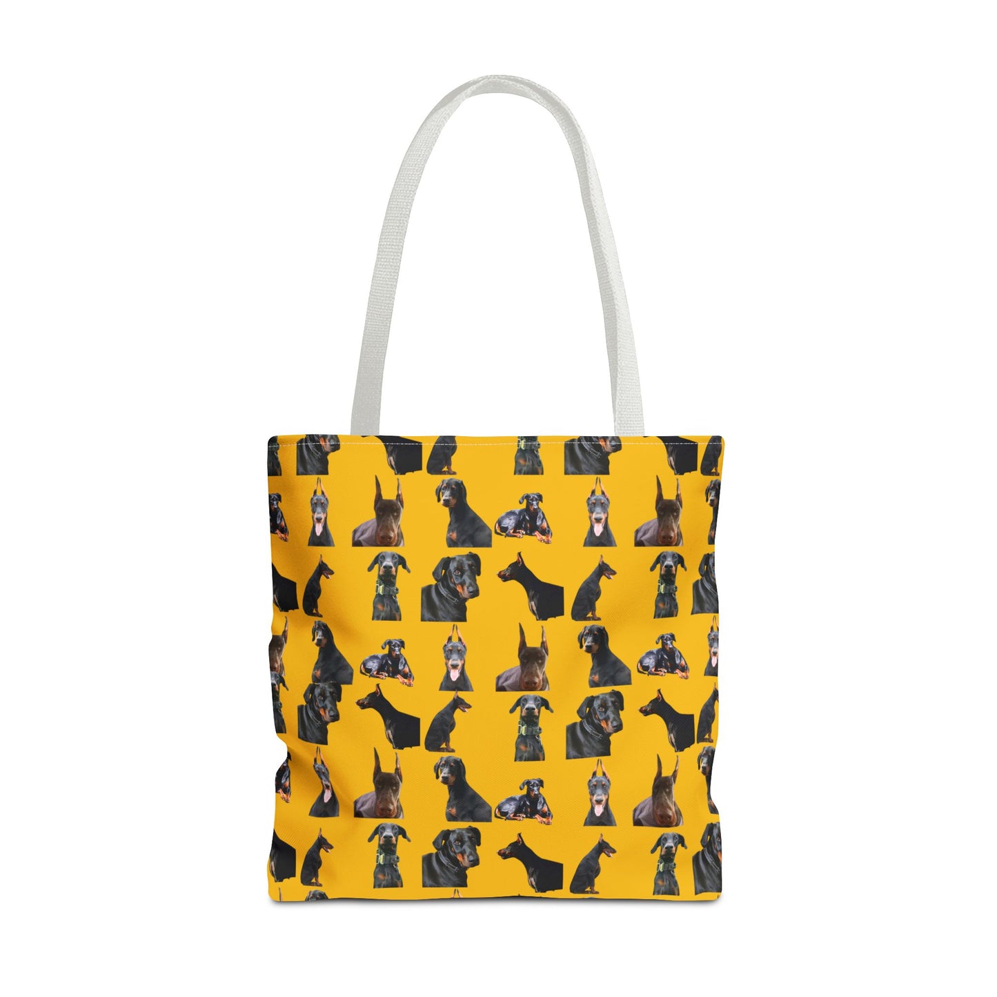 Edition 6 Doberman Model Pattern Yellow Tote Bag