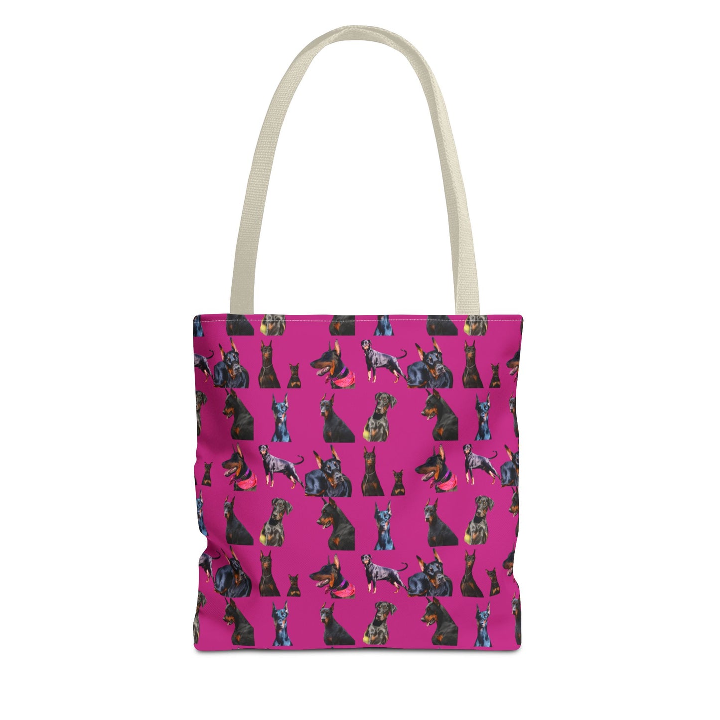 Edition 7 Doberman Model Pattern Pink Tote Bag