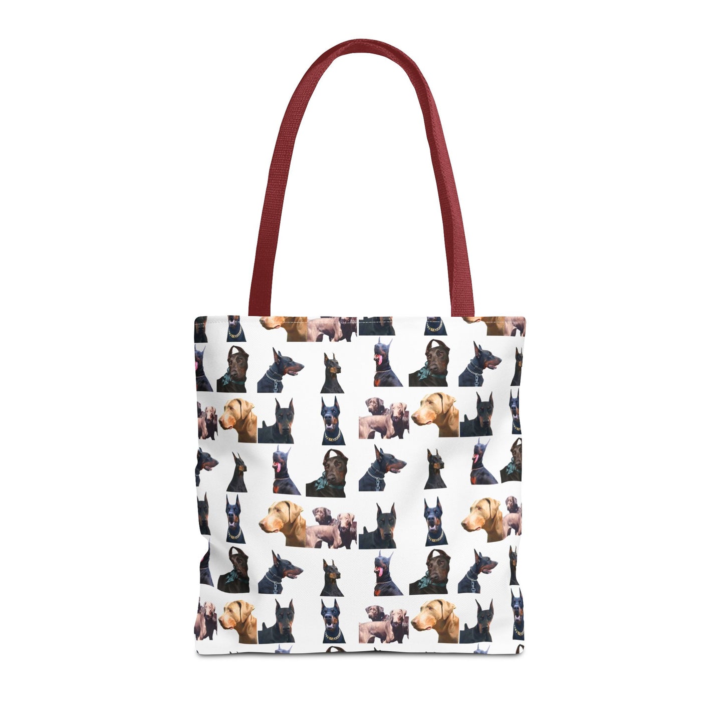 Edition 8 Doberman Model Pattern White Tote Bag