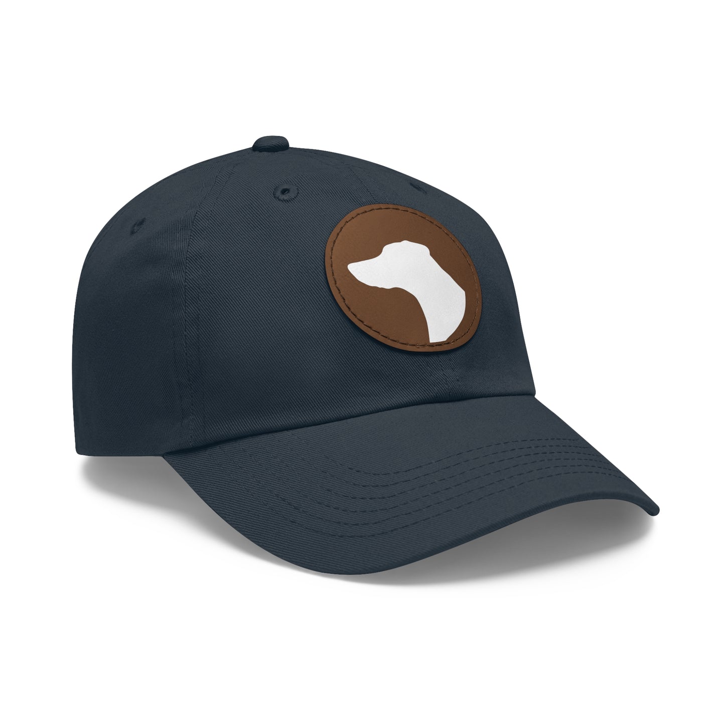 N 1 Dad Hat with Leather Patch (Round)