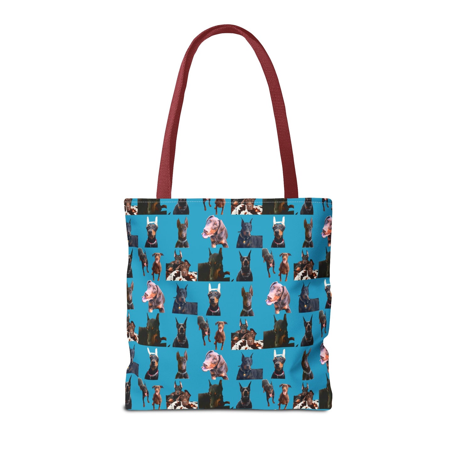Edition 10 Doberman Model Pattern Turquoise Tote Bag