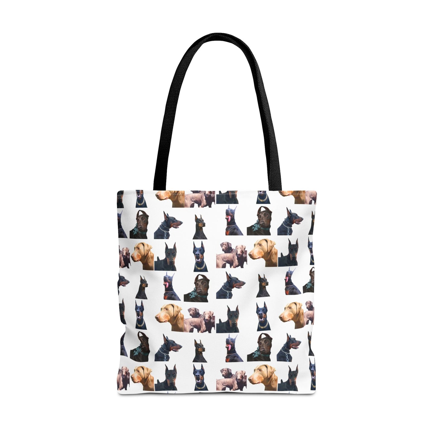 Edition 8 Doberman Model Pattern White Tote Bag