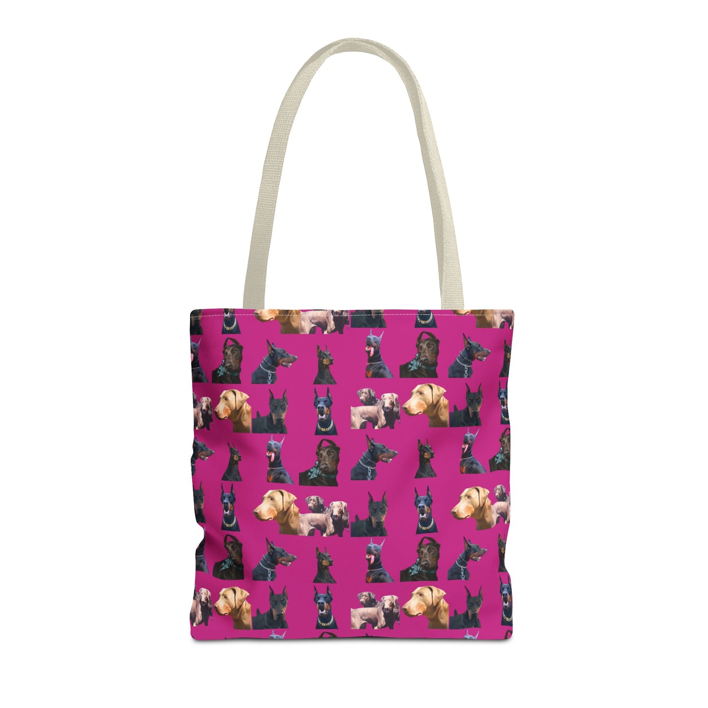 Edition 8 Doberman Model Pattern Pink Tote Bag