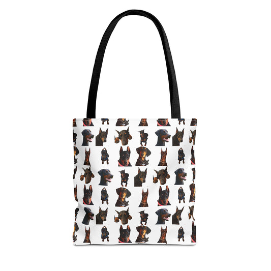 Edition 2 Doberman Model Pattern White Tote Bag