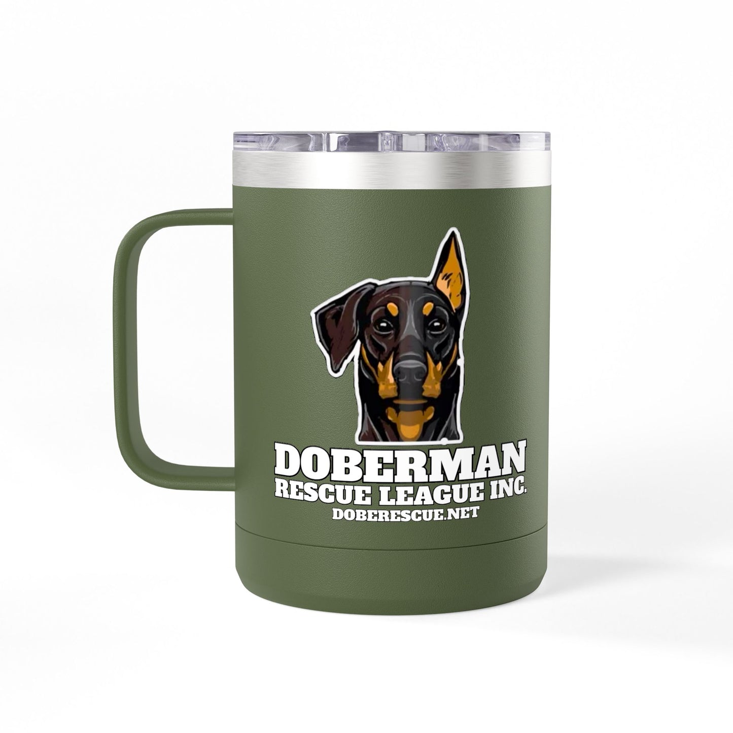 Doberman Rescue League 15oz Insulated Coffee Tumbler