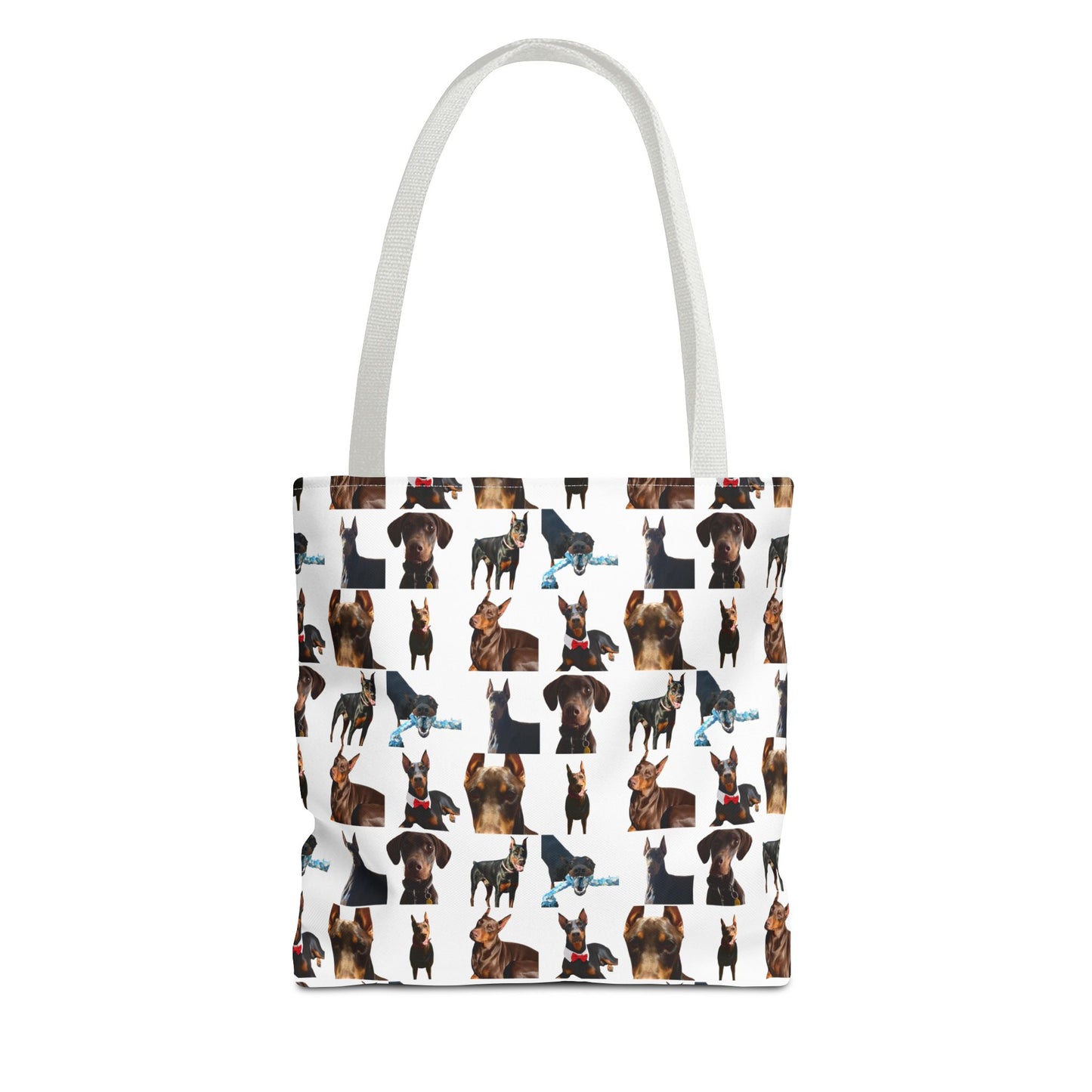 Edition 1 Doberman Model Pattern White Tote Bag