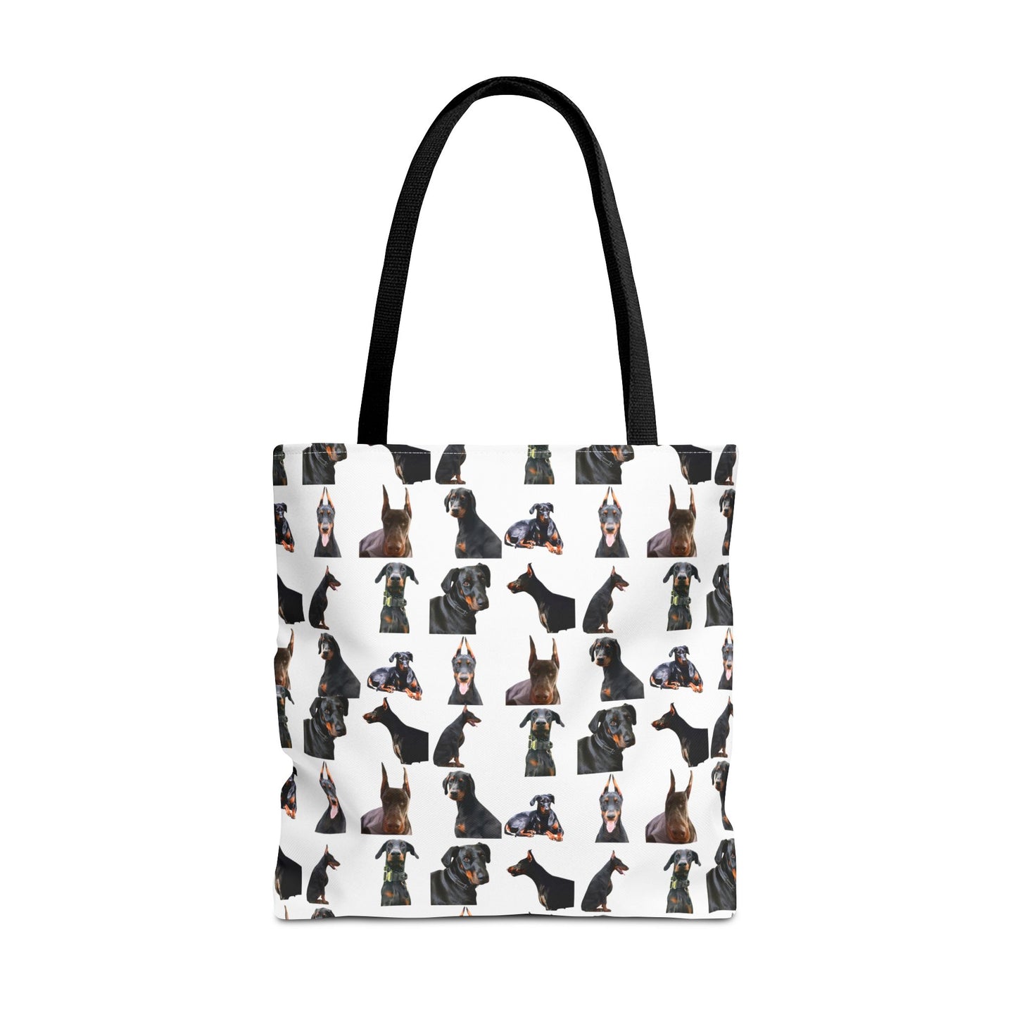 Edition 6 Doberman Model Pattern White Tote Bag