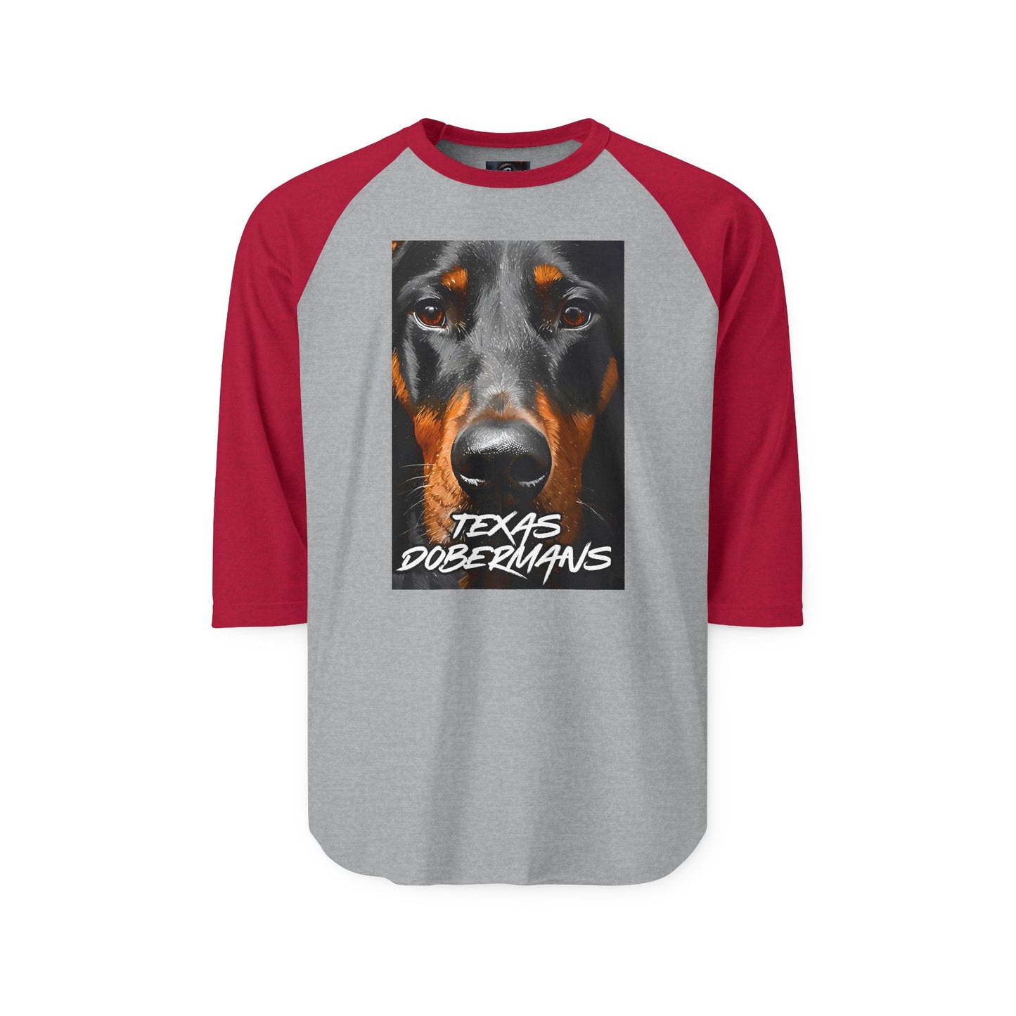 Doberman Texas 1 Unisex Three-Quarter Sleeve Raglan Shirt