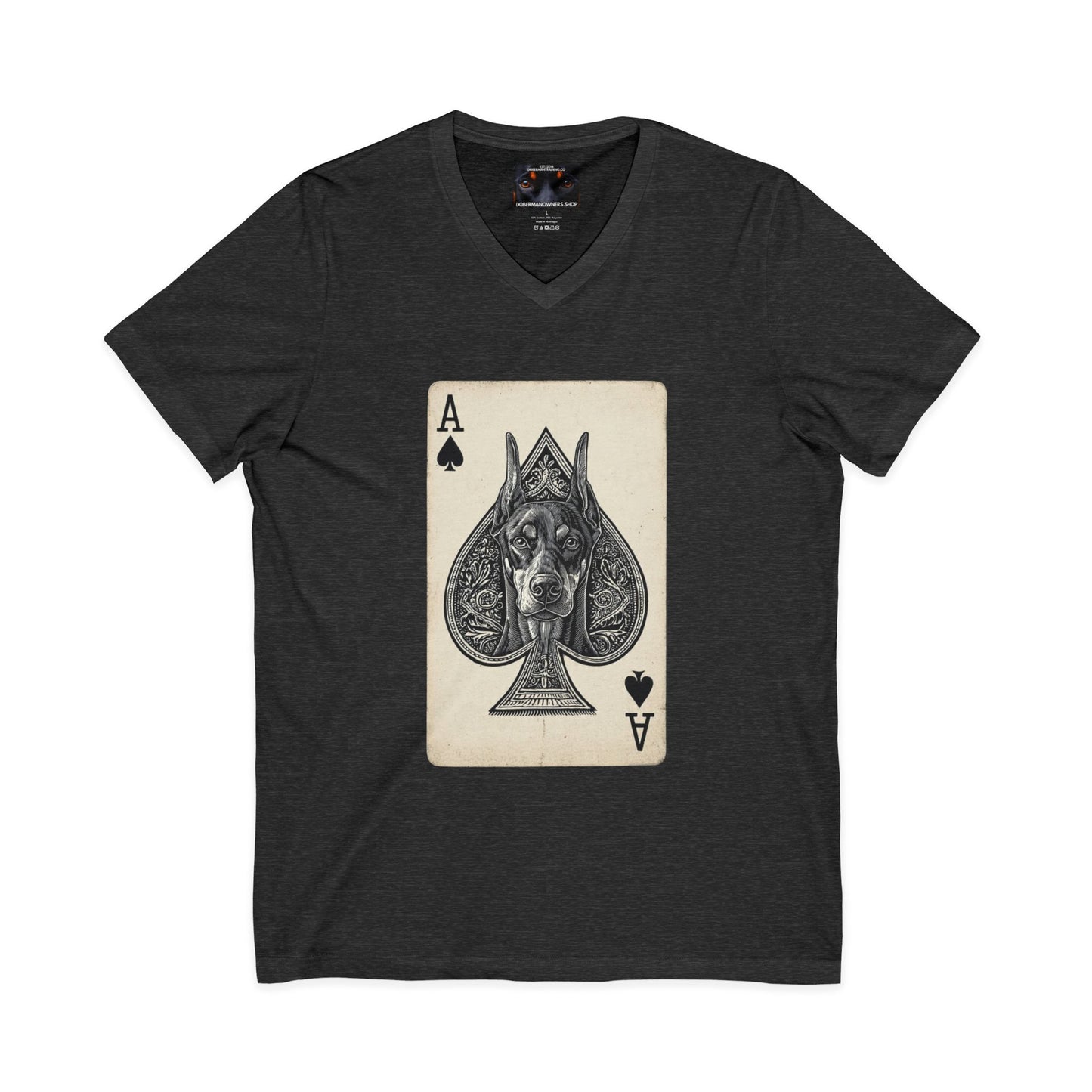 Deck 1 Private Label Unisex Jersey Short Sleeve V-Neck Tee