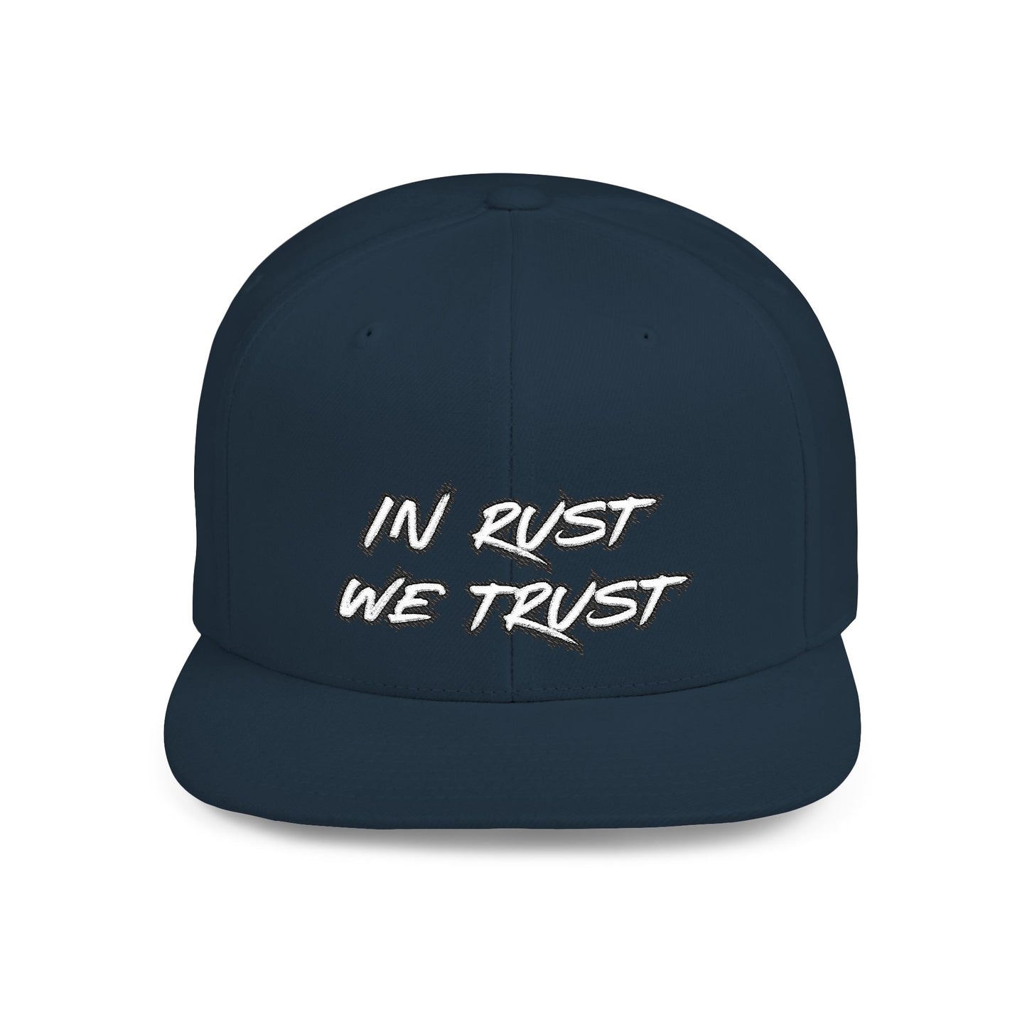 Rust 1 Embroidered Flat Bill Snapback