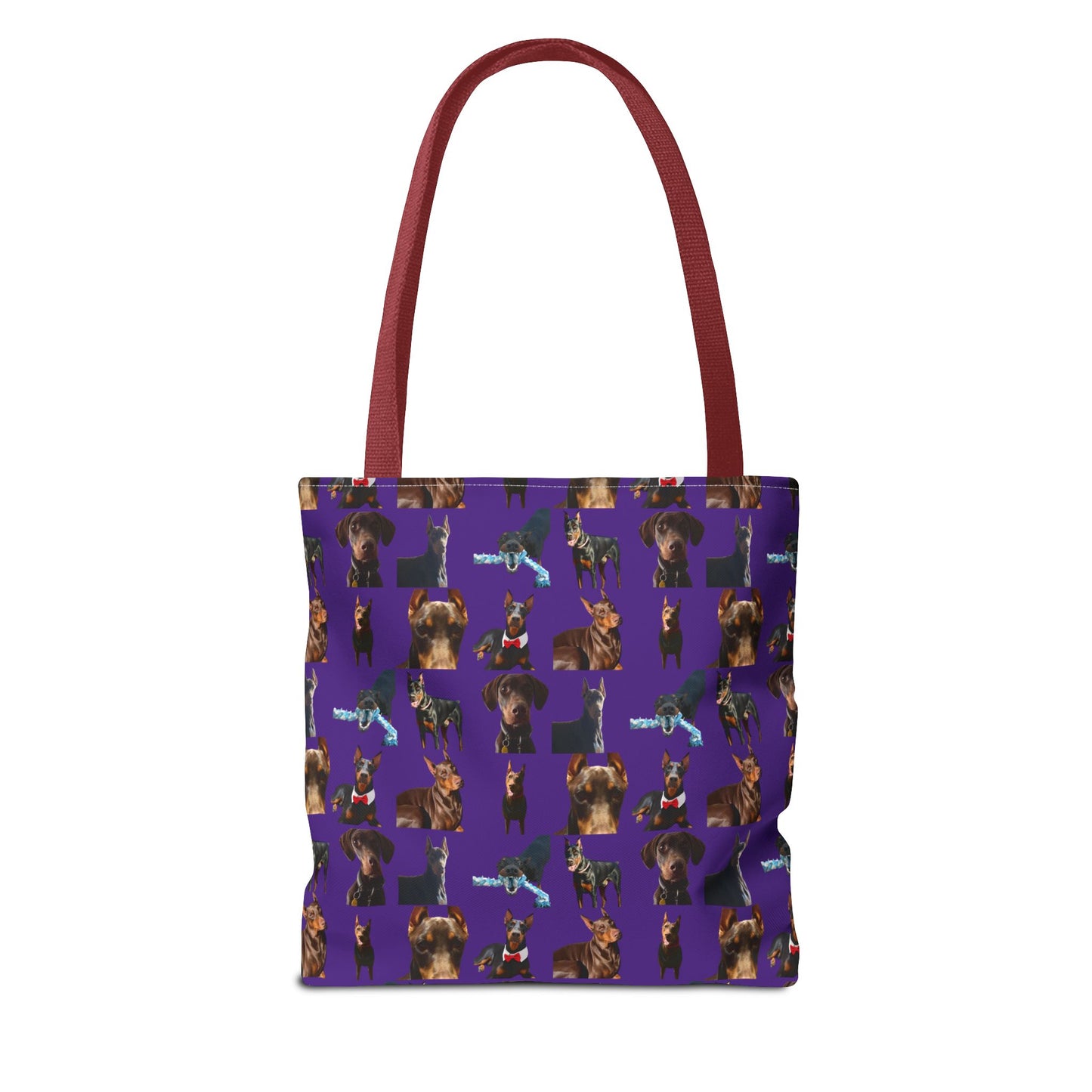 Edition 1 Doberman Model Pattern Purple Tote Bag