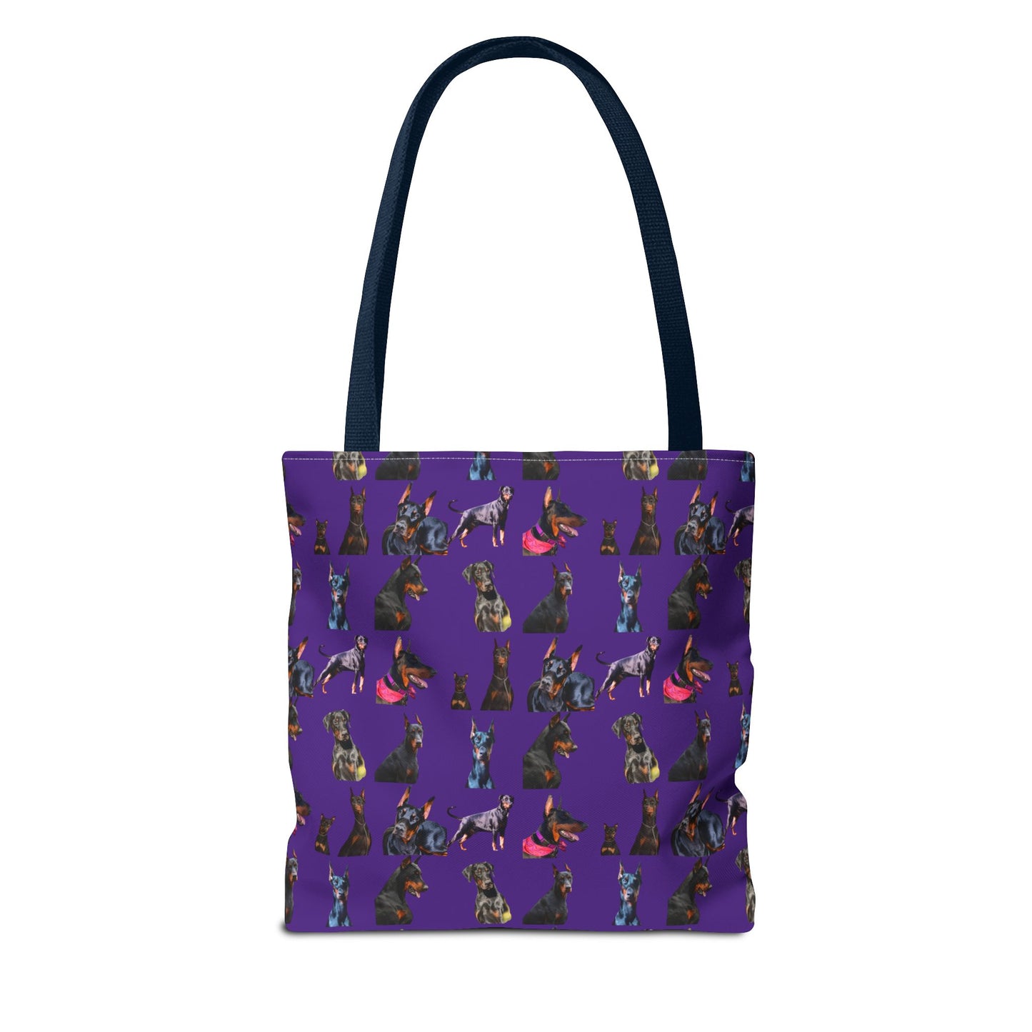 Edition 7 Doberman Model Pattern Purple Tote Bag