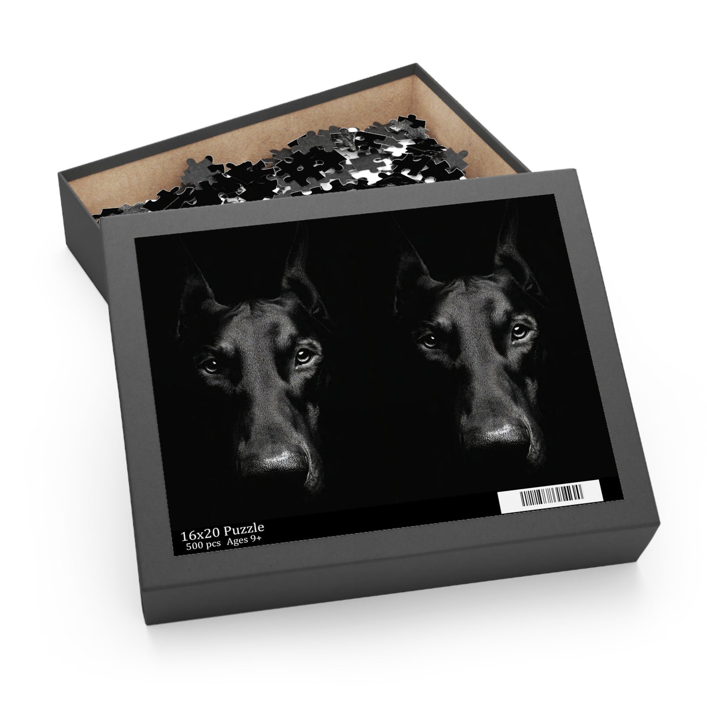 Human Mental Stimulation 1 Puzzle Black Lab Portrait Puzzle 1 Jigsaw (120/252/500 Pieces)