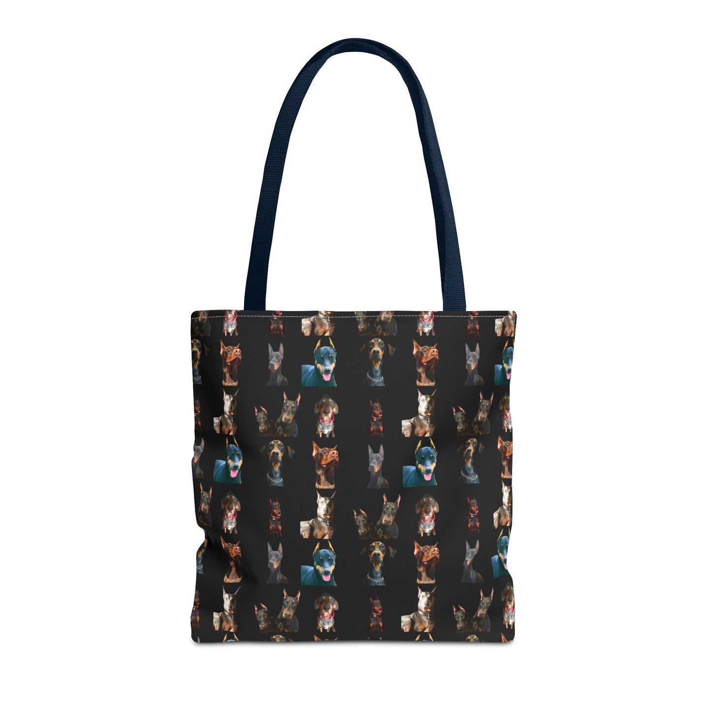 Edition 4 Doberman Model Pattern Black Tote Bag