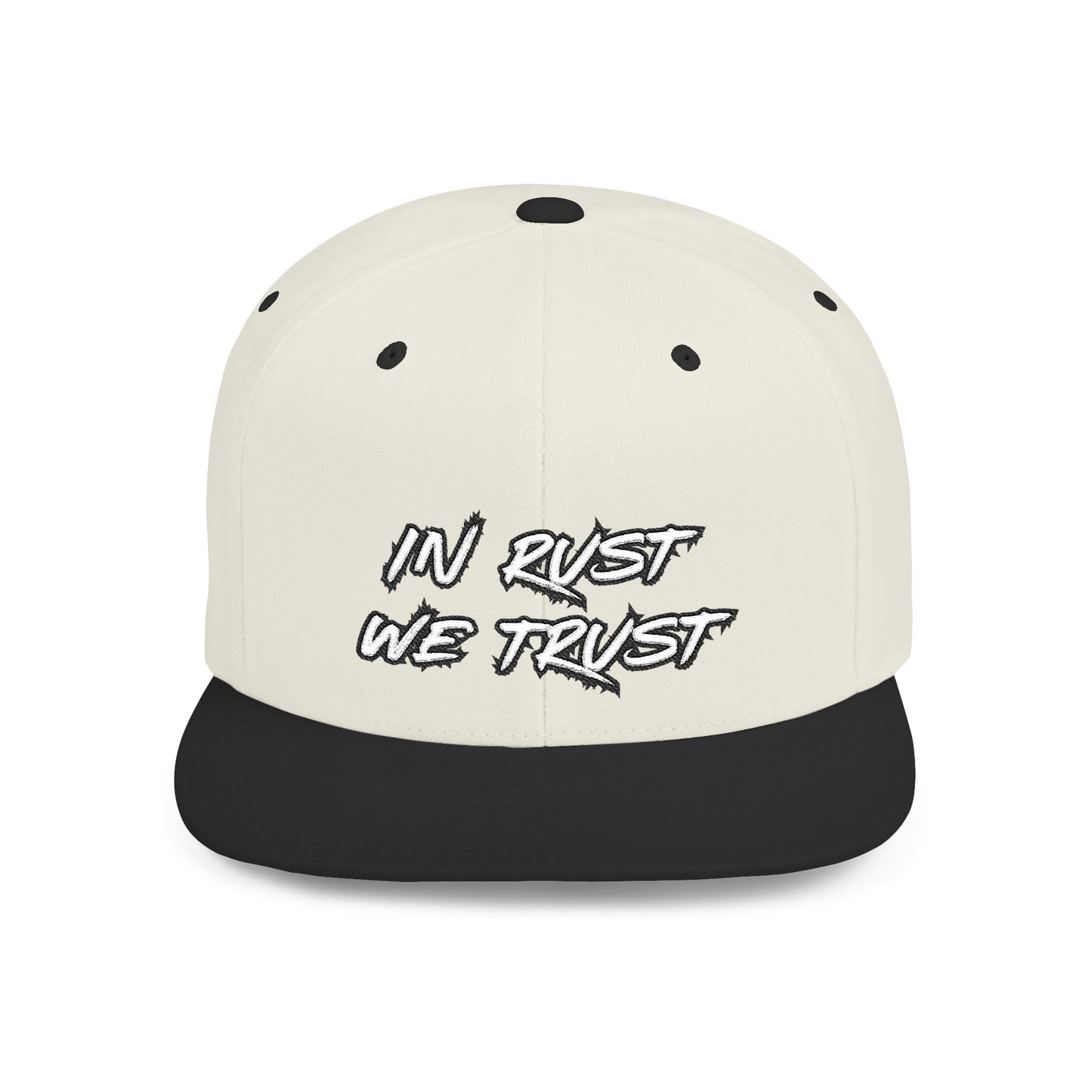 Rust 1 Embroidered Flat Bill Snapback