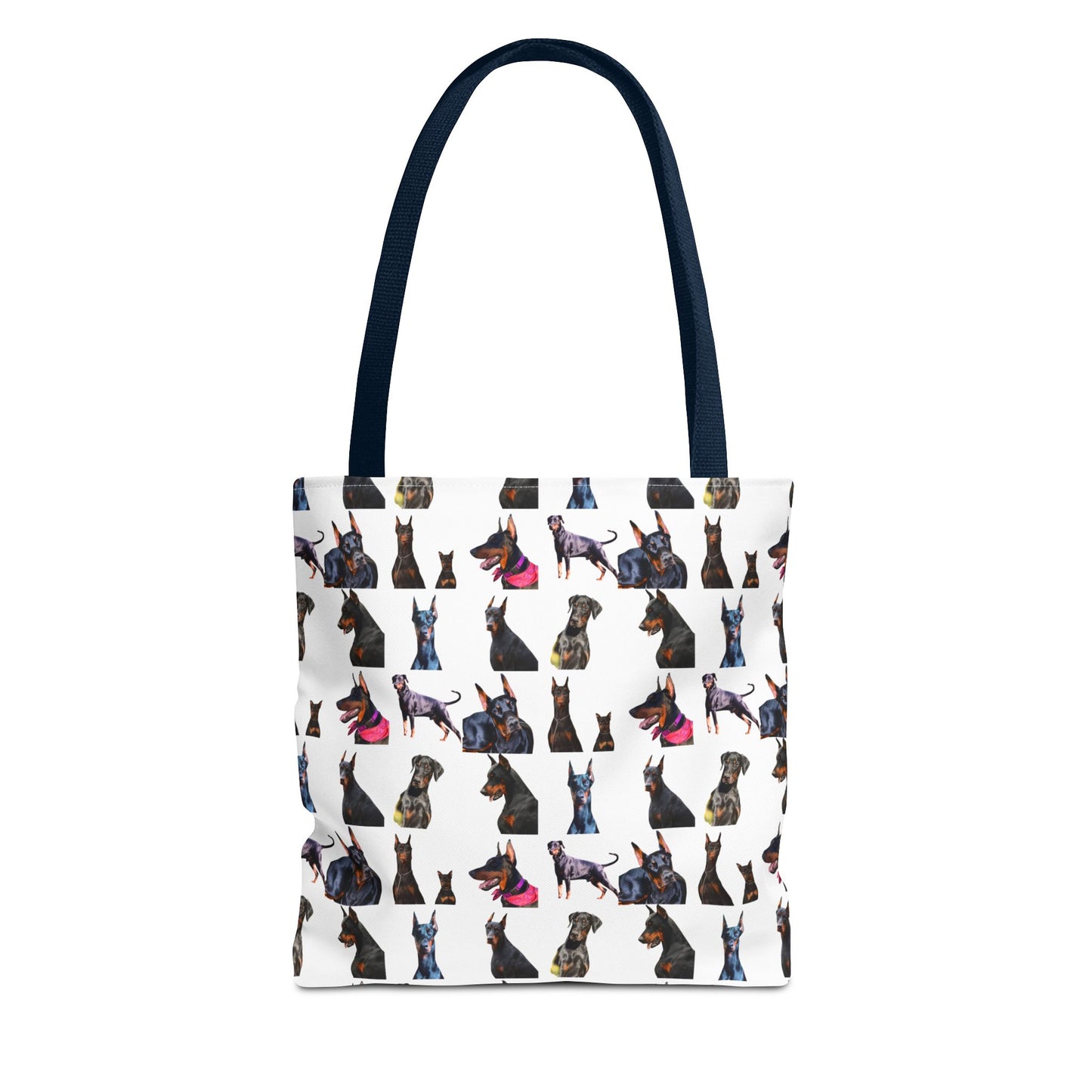 Edition 7 Doberman Model Pattern White Tote Bag