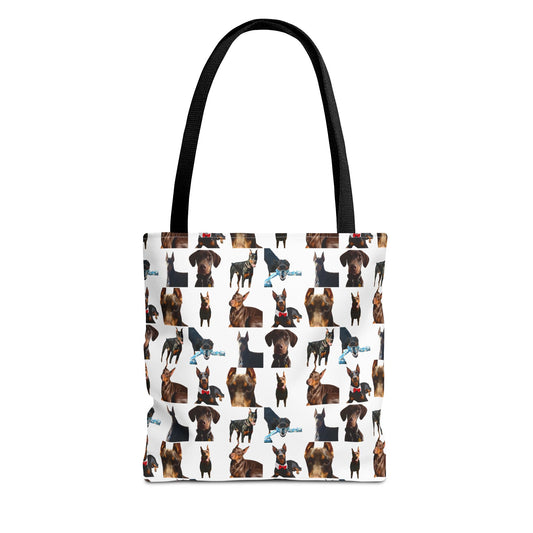 Edition 1 Doberman Model Pattern White Tote Bag