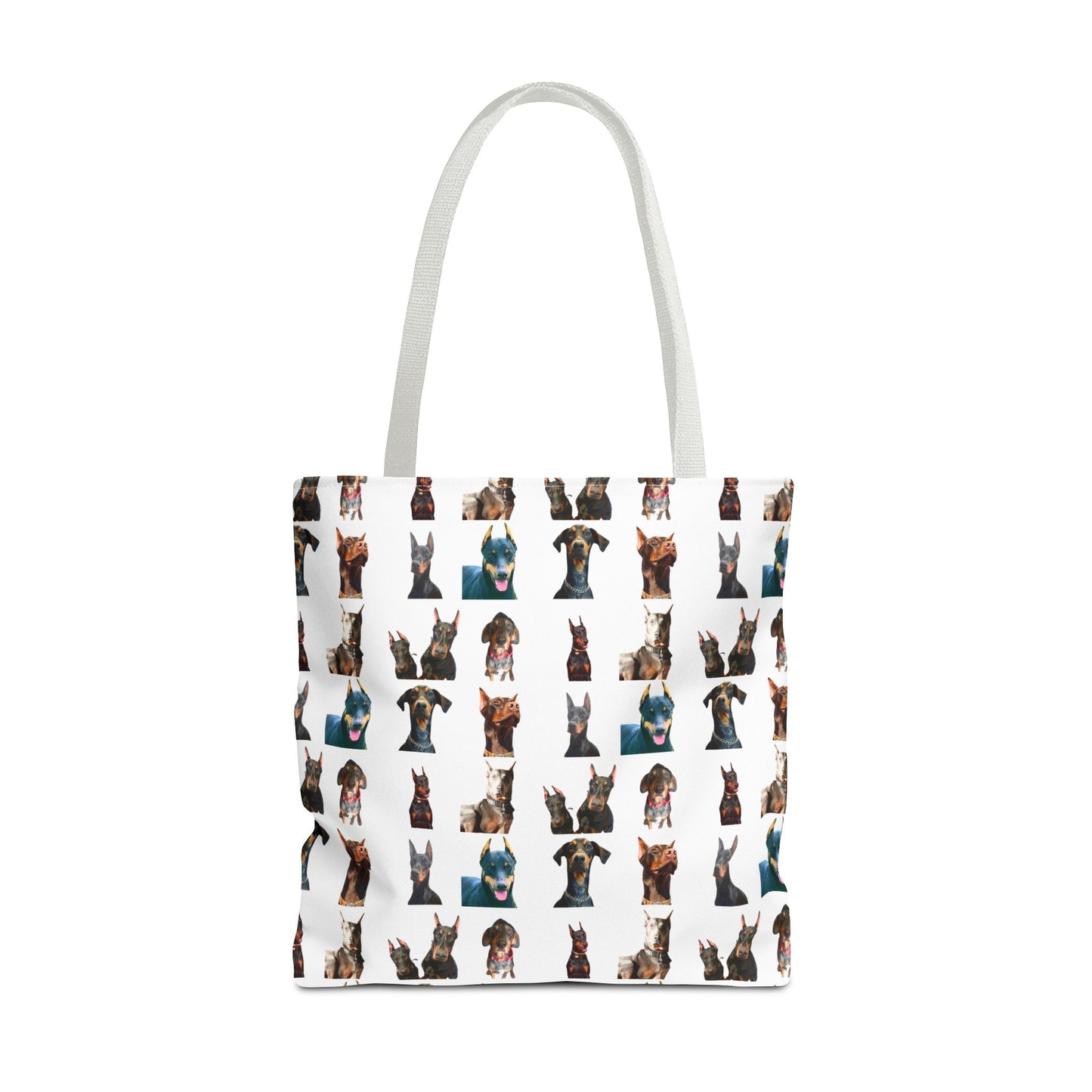 Edition 4 Doberman Model Pattern White Tote Bag