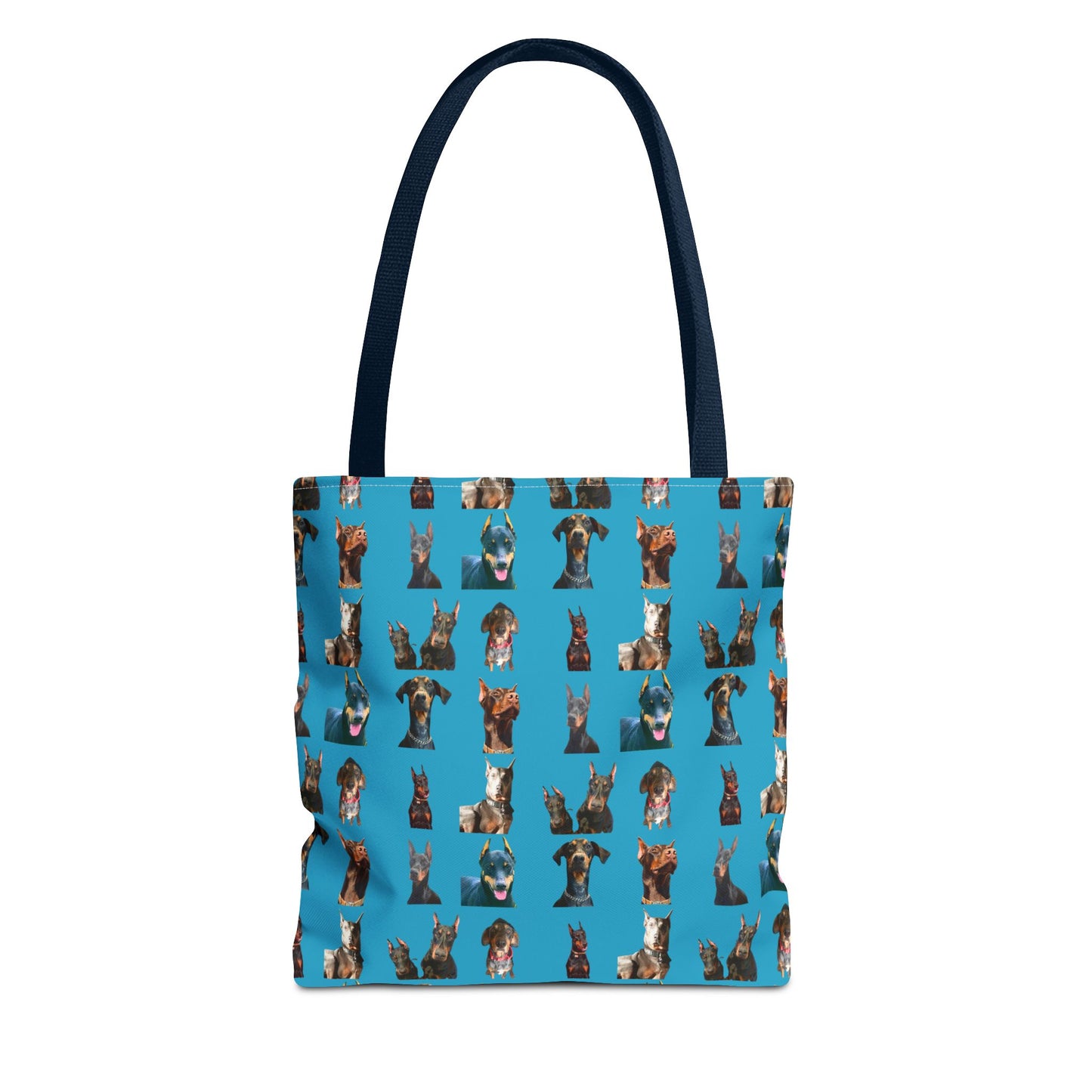 Edition 4 Doberman Model Pattern Turquoise Tote Bag