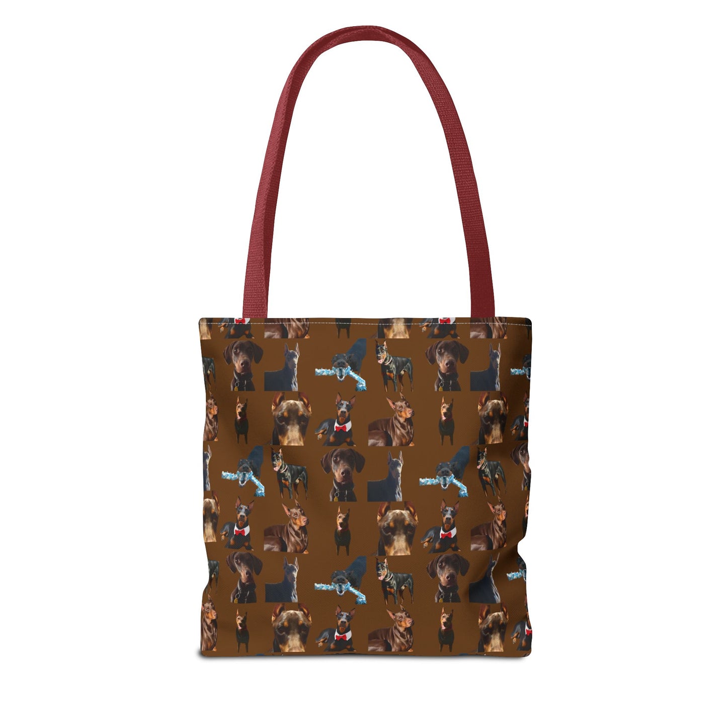 Edition 1 Doberman Model Pattern Brown Tote Bag