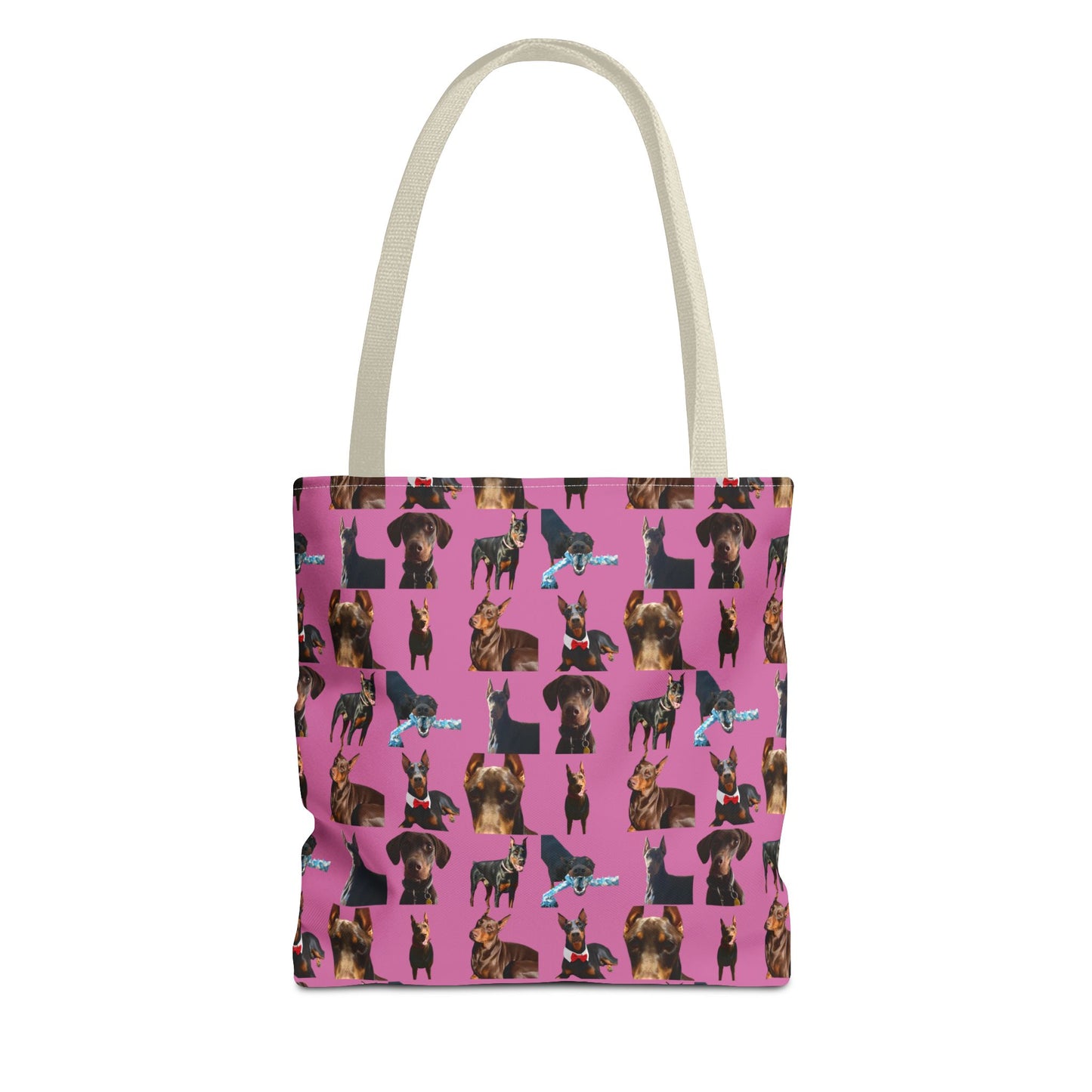 Edition 1 Doberman Model Pattern Pink Tote Bag