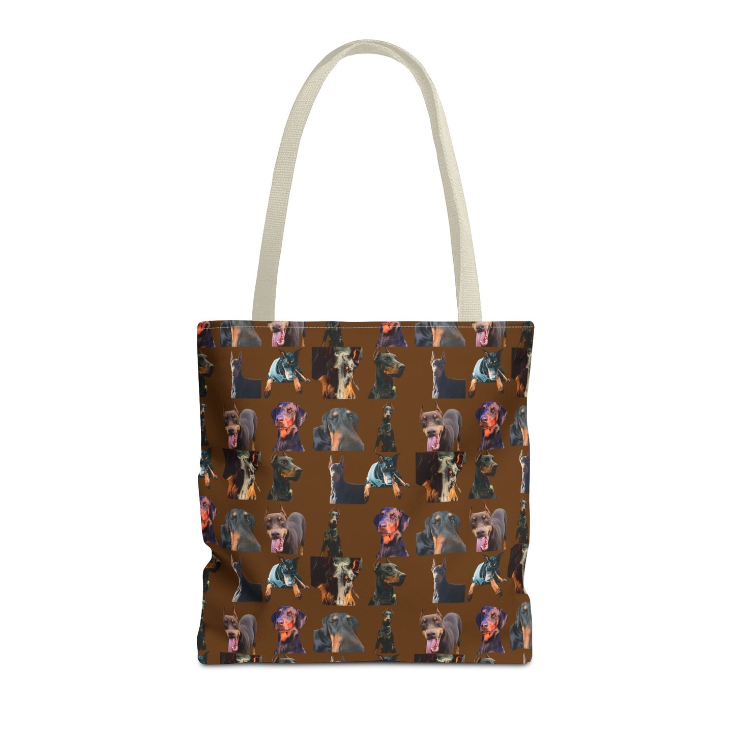 Edition 3 Doberman Model Pattern Brown Tote Bag
