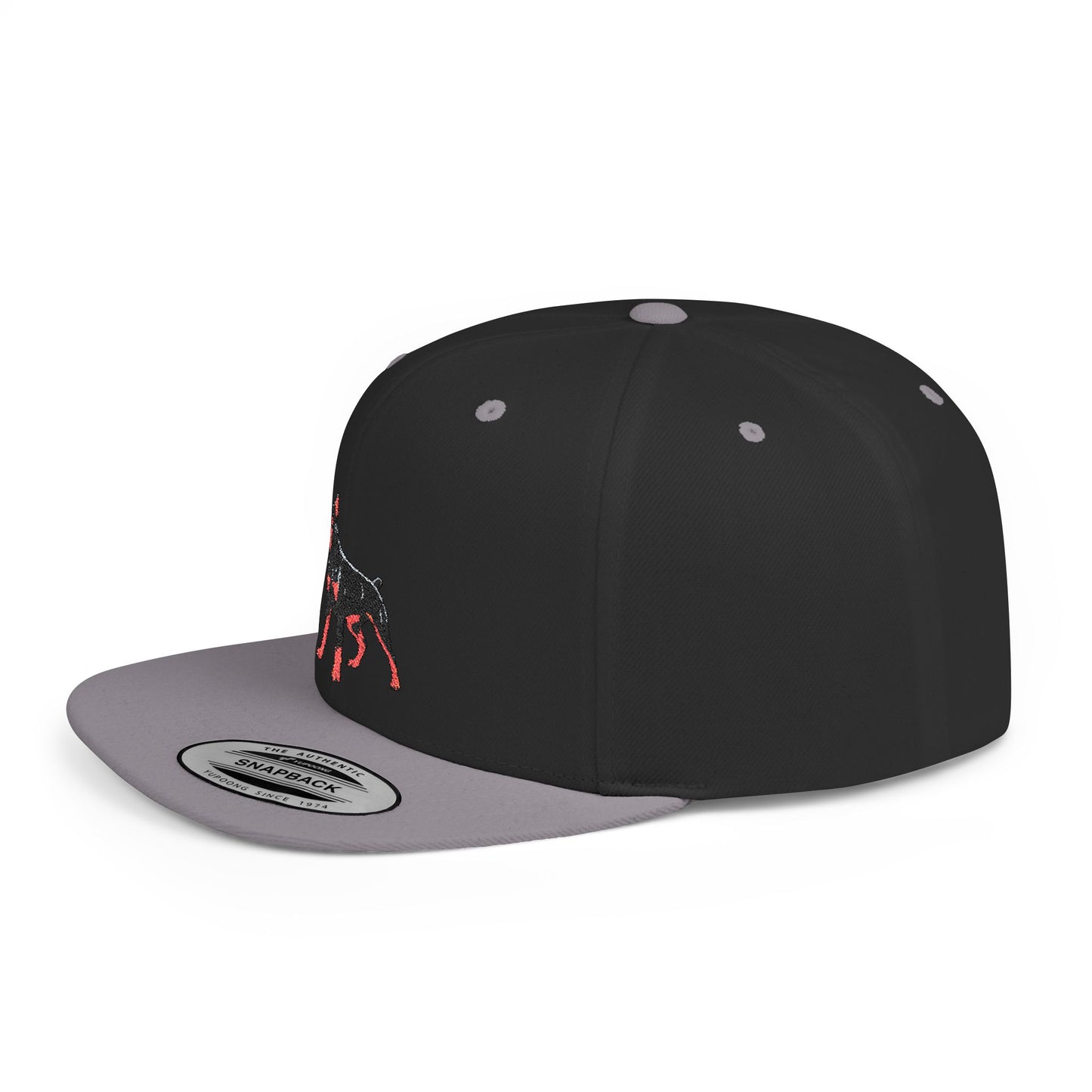 Doberman 1 Embroidered Flat Bill Snapback