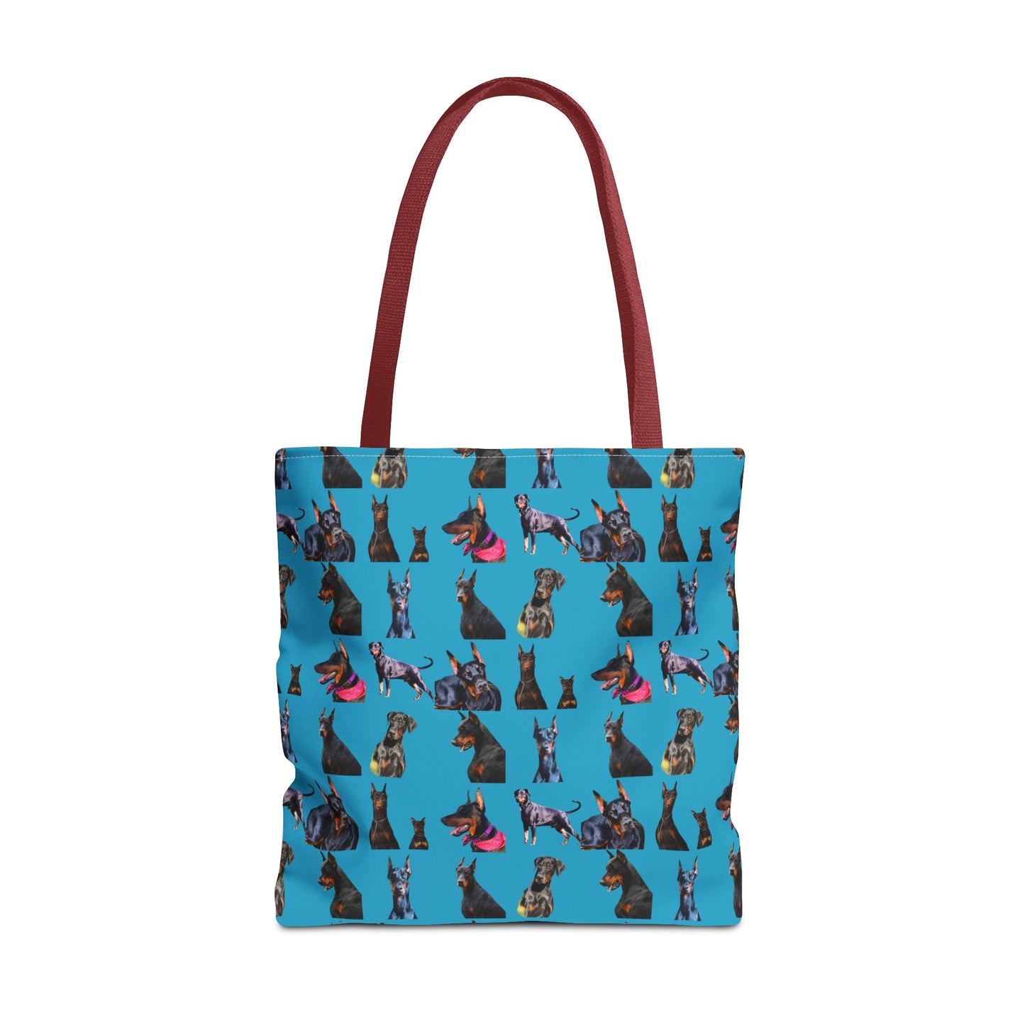 Edition 7 Doberman Model Pattern Turquoise Tote Bag