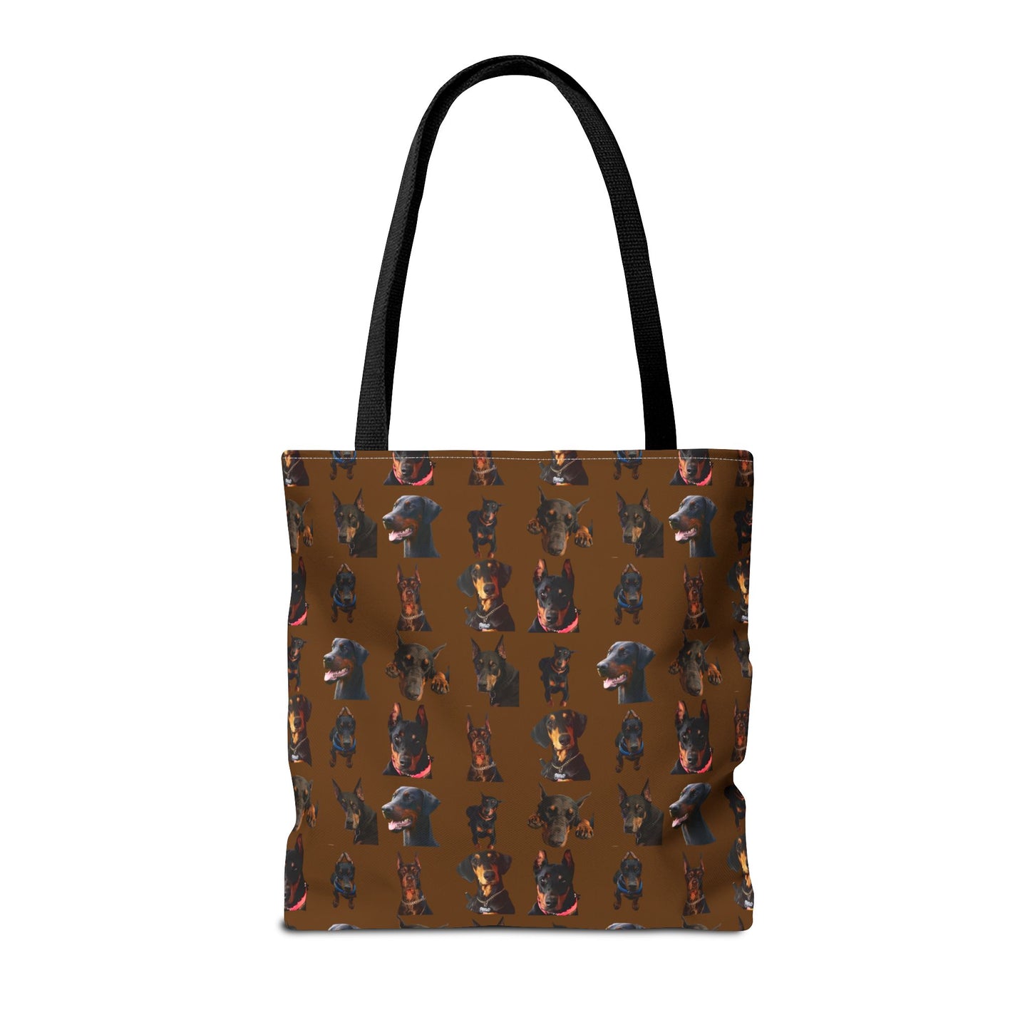 Edition 2 Doberman Model Pattern Brown Tote Bag